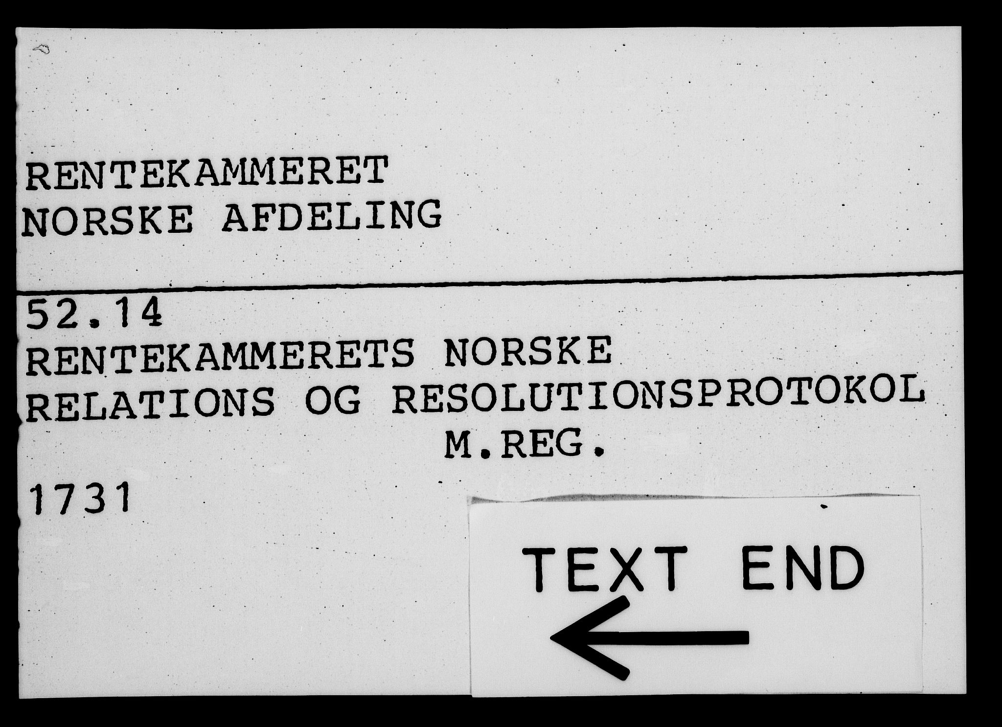 Rentekammeret, Kammerkanselliet, RA/EA-3111/G/Gf/Gfa/L0014: Norsk relasjons- og resolusjonsprotokoll (merket RK 52.14), 1731, s. 502