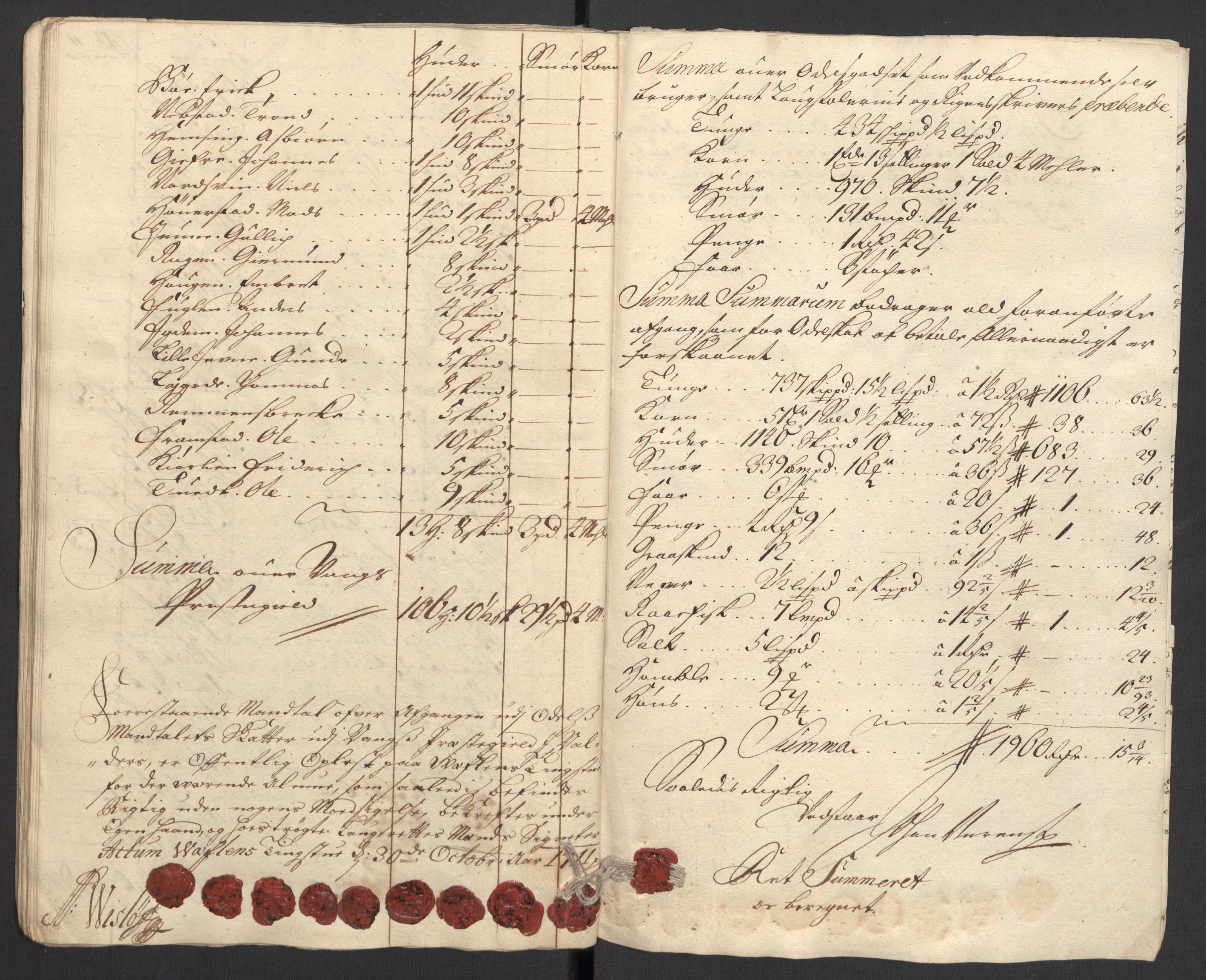 Rentekammeret inntil 1814, Reviderte regnskaper, Fogderegnskap, AV/RA-EA-4092/R18/L1308: Fogderegnskap Hadeland, Toten og Valdres, 1711, s. 459