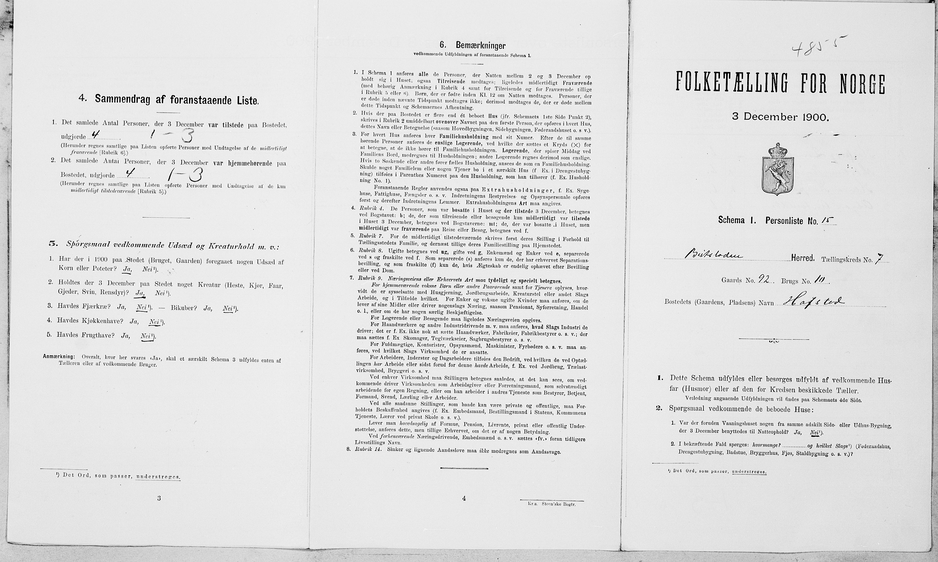 SAT, Folketelling 1900 for 1727 Beitstad herred, 1900, s. 565
