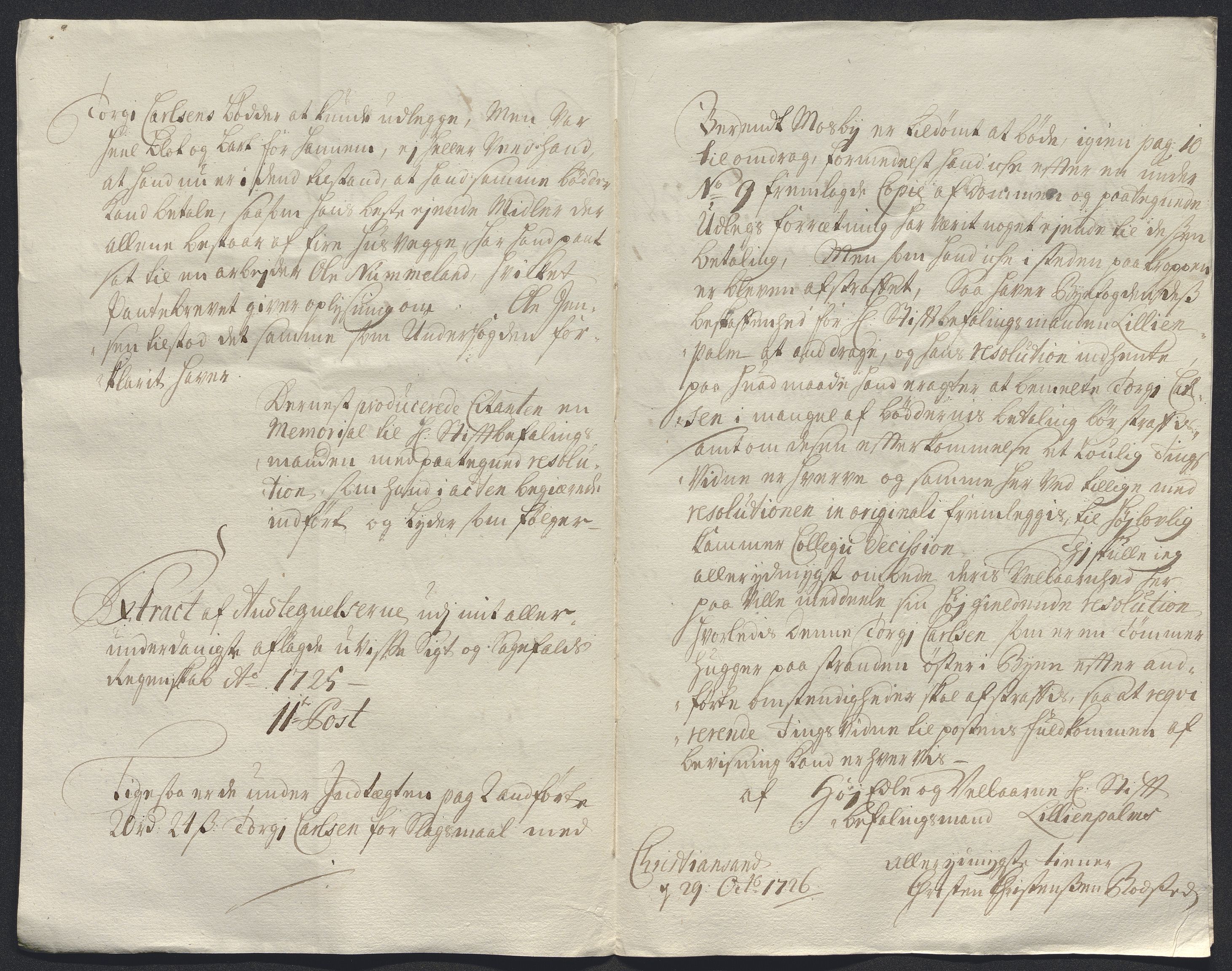 Rentekammeret inntil 1814, Reviderte regnskaper, Byregnskaper, AV/RA-EA-4066/R/Rm/L0286: [M19] Sikt og sakefall, 1719-1727, s. 489