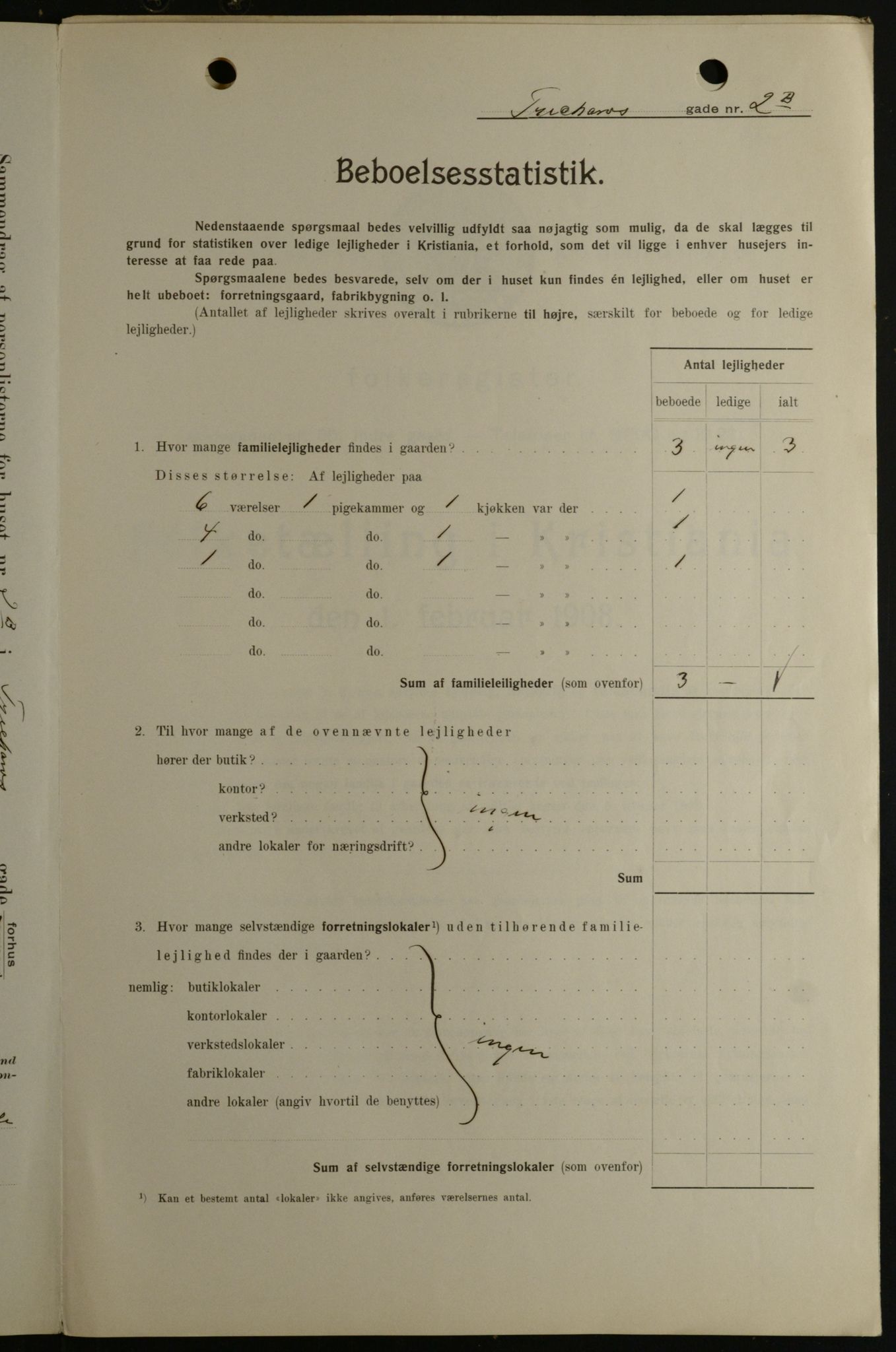 OBA, Kommunal folketelling 1.2.1908 for Kristiania kjøpstad, 1908, s. 103951