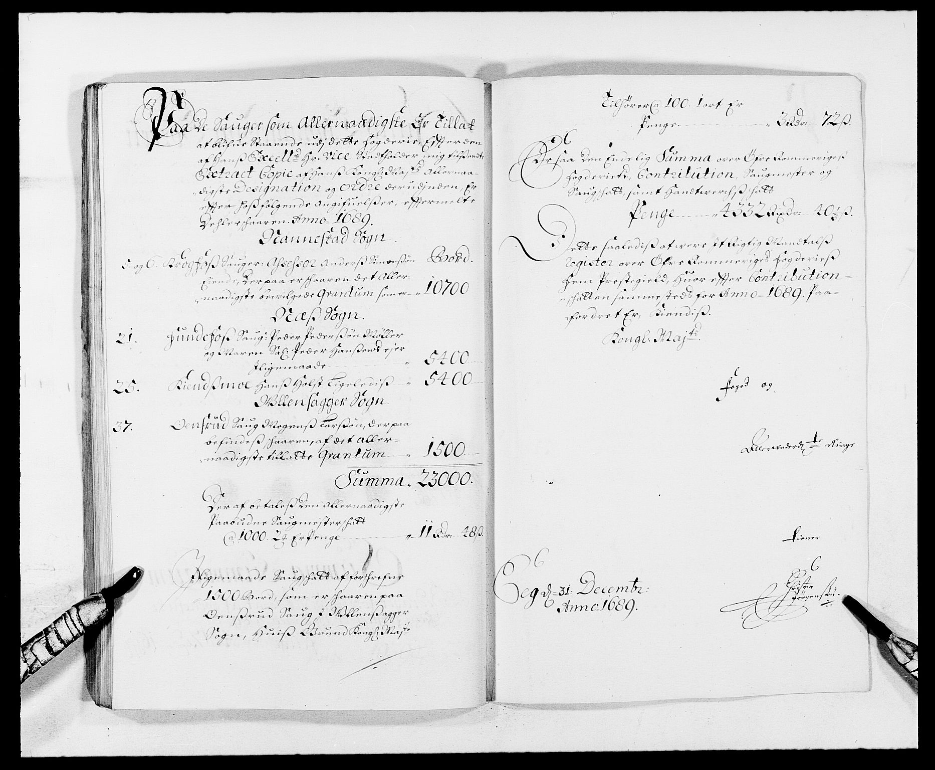Rentekammeret inntil 1814, Reviderte regnskaper, Fogderegnskap, RA/EA-4092/R12/L0701: Fogderegnskap Øvre Romerike, 1689, s. 152