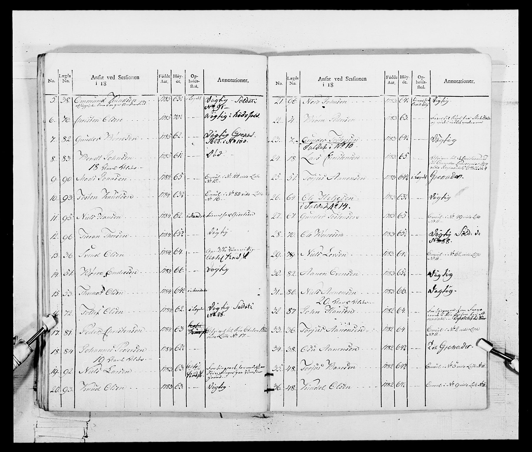Generalitets- og kommissariatskollegiet, Det kongelige norske kommissariatskollegium, AV/RA-EA-5420/E/Eh/L0109: Vesterlenske nasjonale infanteriregiment, 1806, s. 534