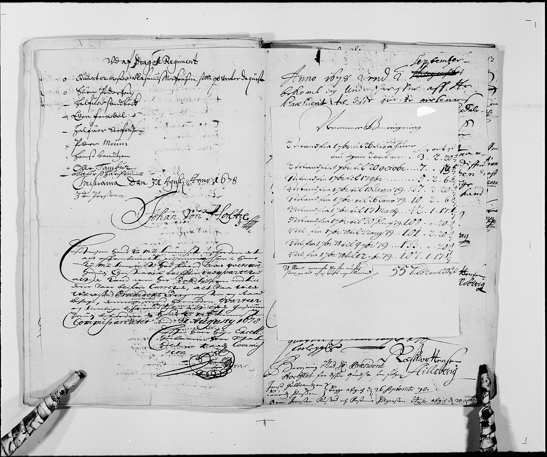 Rentekammeret inntil 1814, Reviderte regnskaper, Byregnskaper, AV/RA-EA-4066/R/Re/L0058: [E3] Kontribusjonsregnskap (med Bragernes og Strømsø), 1675-1679, s. 434