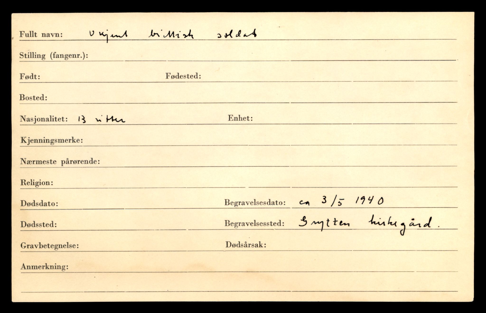 Distriktskontoret for krigsgraver, AV/SAT-A-5030/E/L0005: Kasett/kartotek over falne Britiske og tyske solater, samt andre nasjoners krigsgraver, 1945, s. 1755