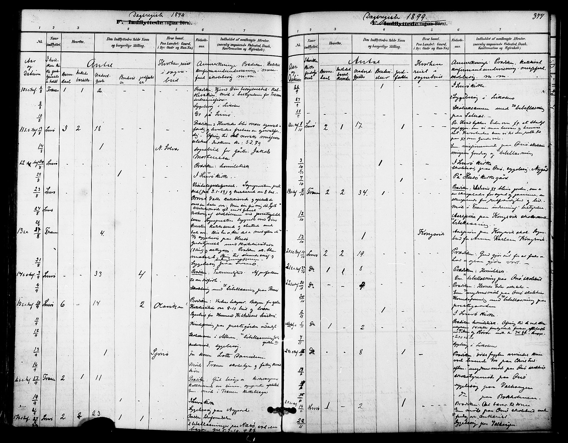 Ministerialprotokoller, klokkerbøker og fødselsregistre - Nordland, SAT/A-1459/839/L0568: Ministerialbok nr. 839A05, 1880-1902, s. 377