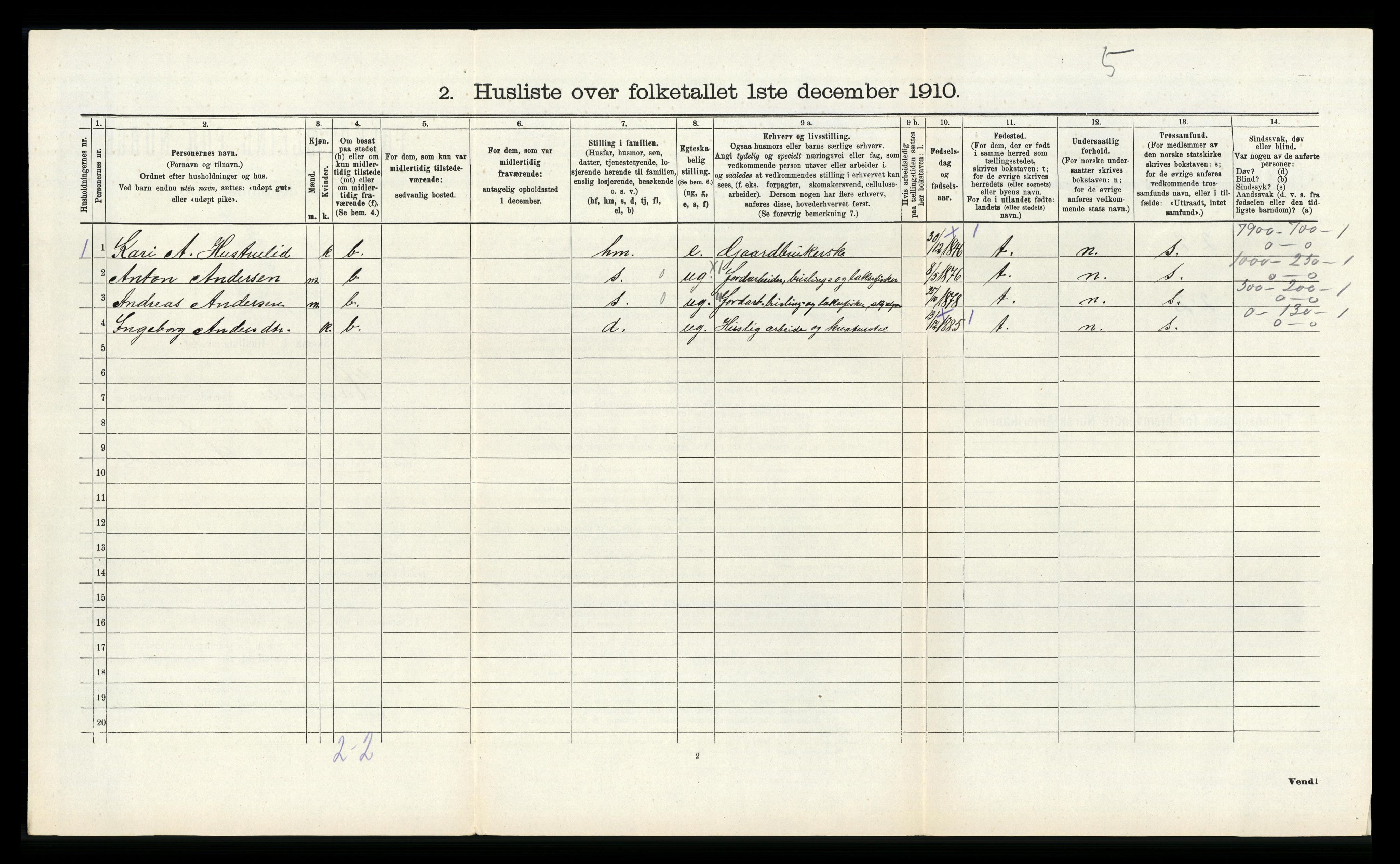 RA, Folketelling 1910 for 1254 Hamre herred, 1910, s. 633