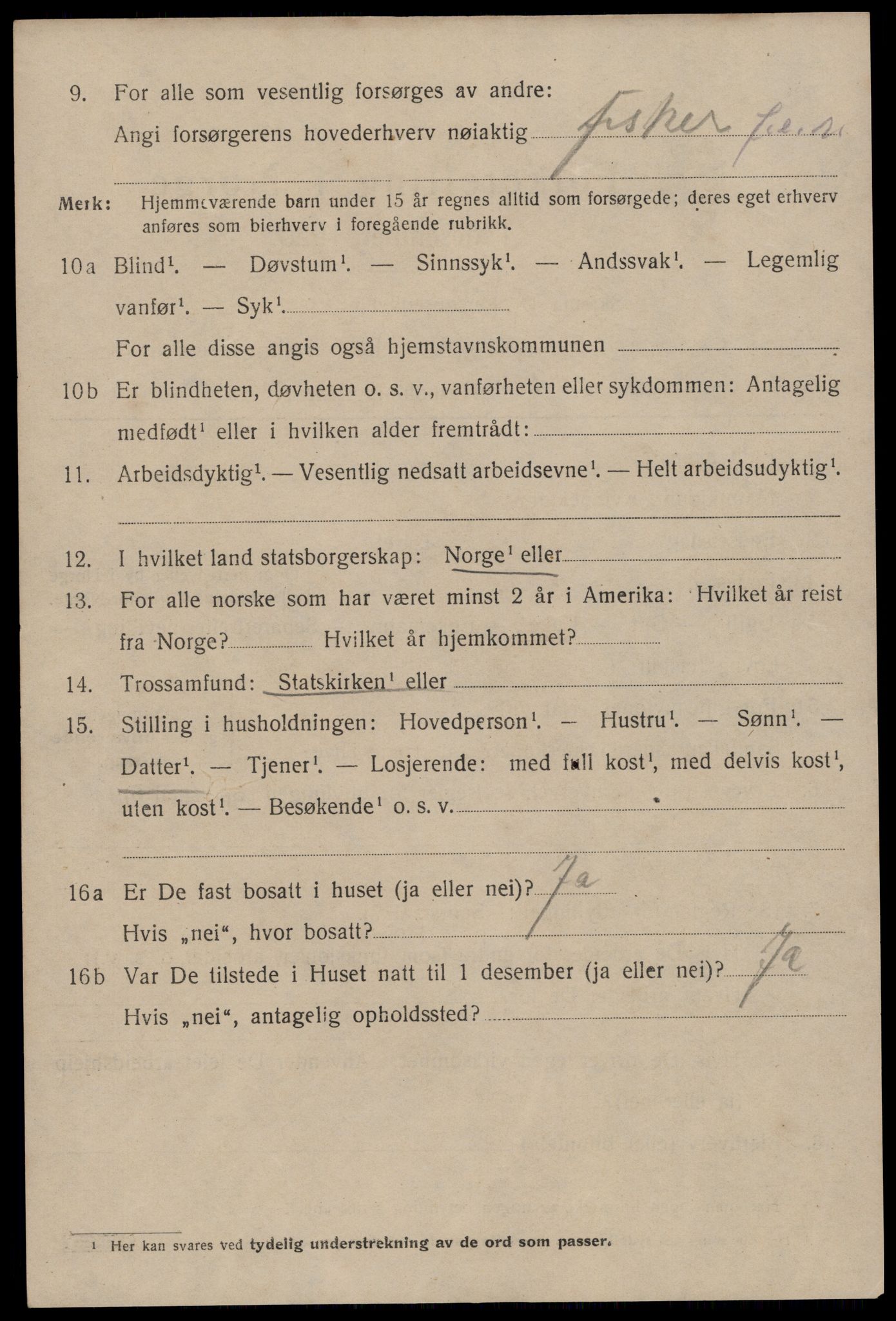 SAST, Folketelling 1920 for 1101 Egersund ladested, 1920, s. 3767