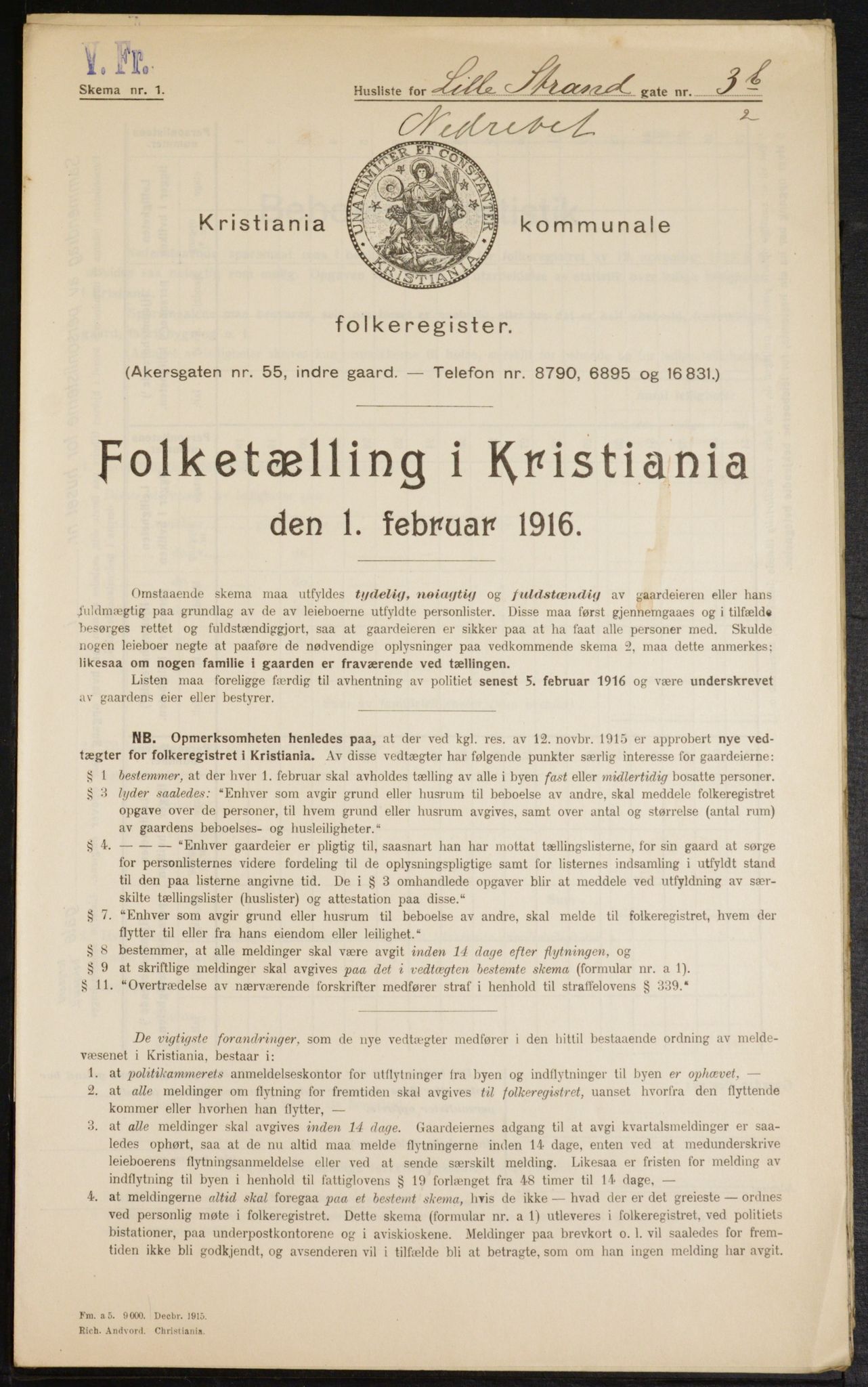 OBA, Kommunal folketelling 1.2.1916 for Kristiania, 1916, s. 58886