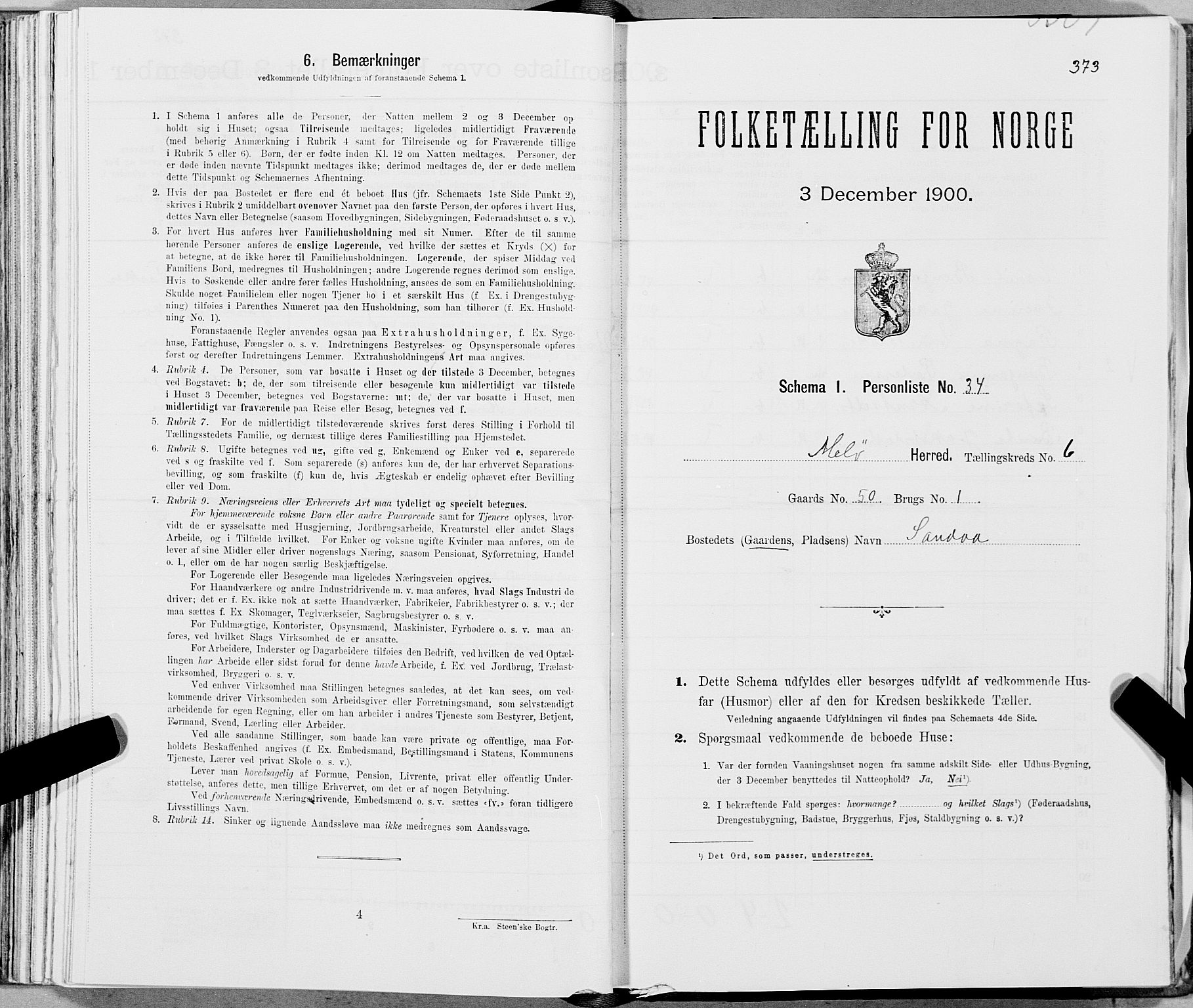 SAT, Folketelling 1900 for 1837 Meløy herred, 1900, s. 877