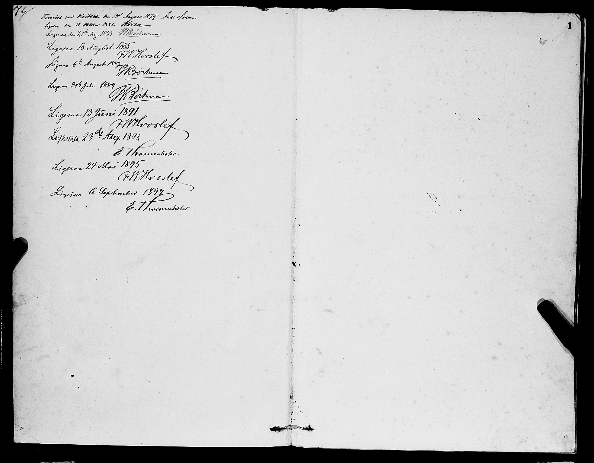 Sveio Sokneprestembete, AV/SAB-A-78501/H/Hab: Klokkerbok nr. A 3, 1878-1896, s. 1