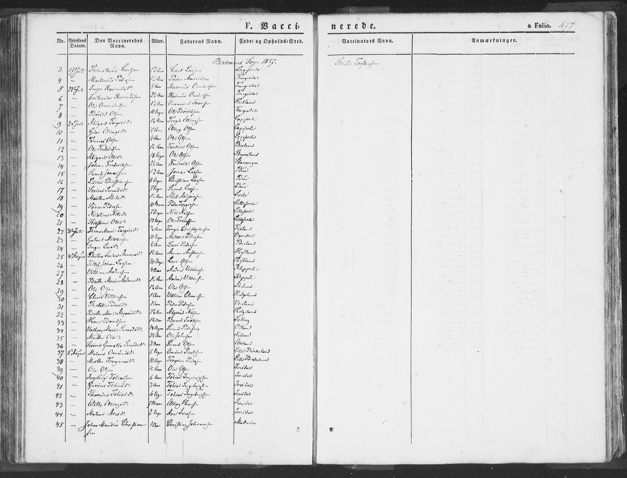 Helleland sokneprestkontor, SAST/A-101810: Ministerialbok nr. A 6.2, 1834-1863, s. 477