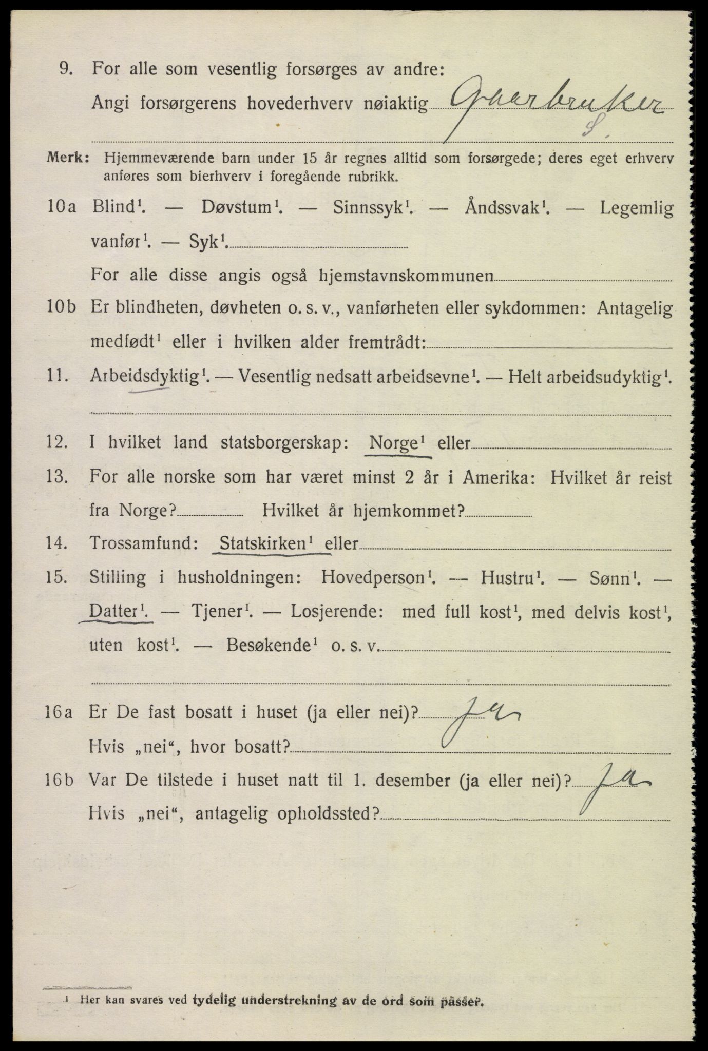 SAK, Folketelling 1920 for 1027 Konsmo herred, 1920, s. 1233