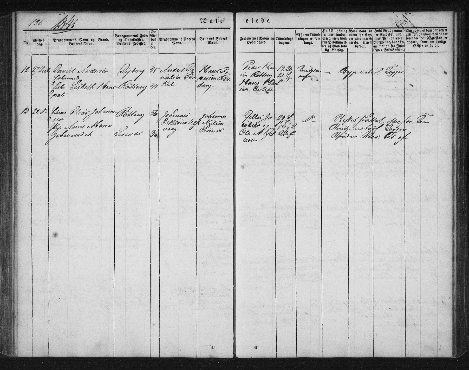 Ministerialprotokoller, klokkerbøker og fødselsregistre - Nordland, SAT/A-1459/859/L0843: Ministerialbok nr. 859A03, 1840-1848, s. 126