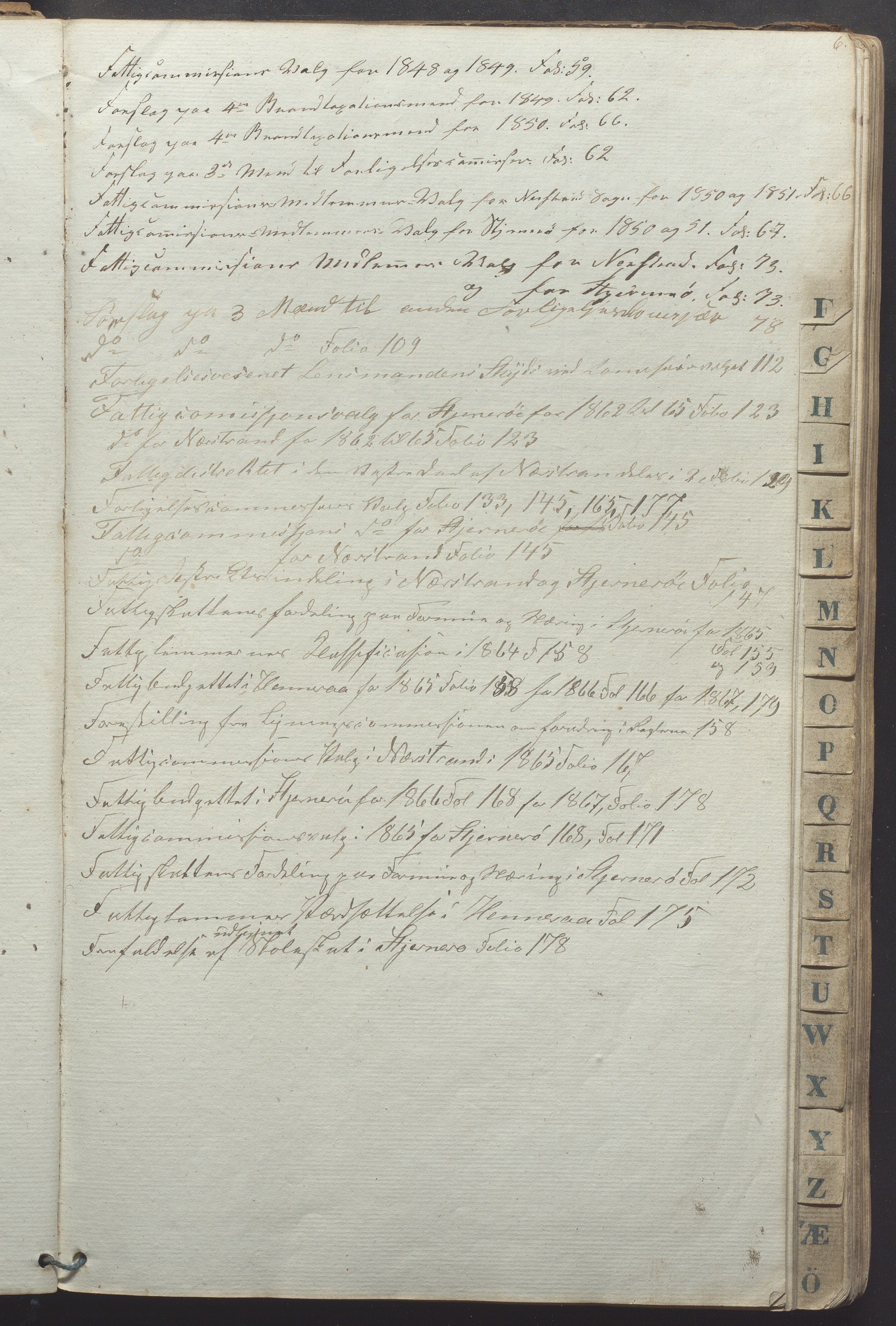 Nedstrand kommune - Formannskapet, IKAR/K-100244/A/Aa/L0001: Møtebok, 1837-1875, s. 6a