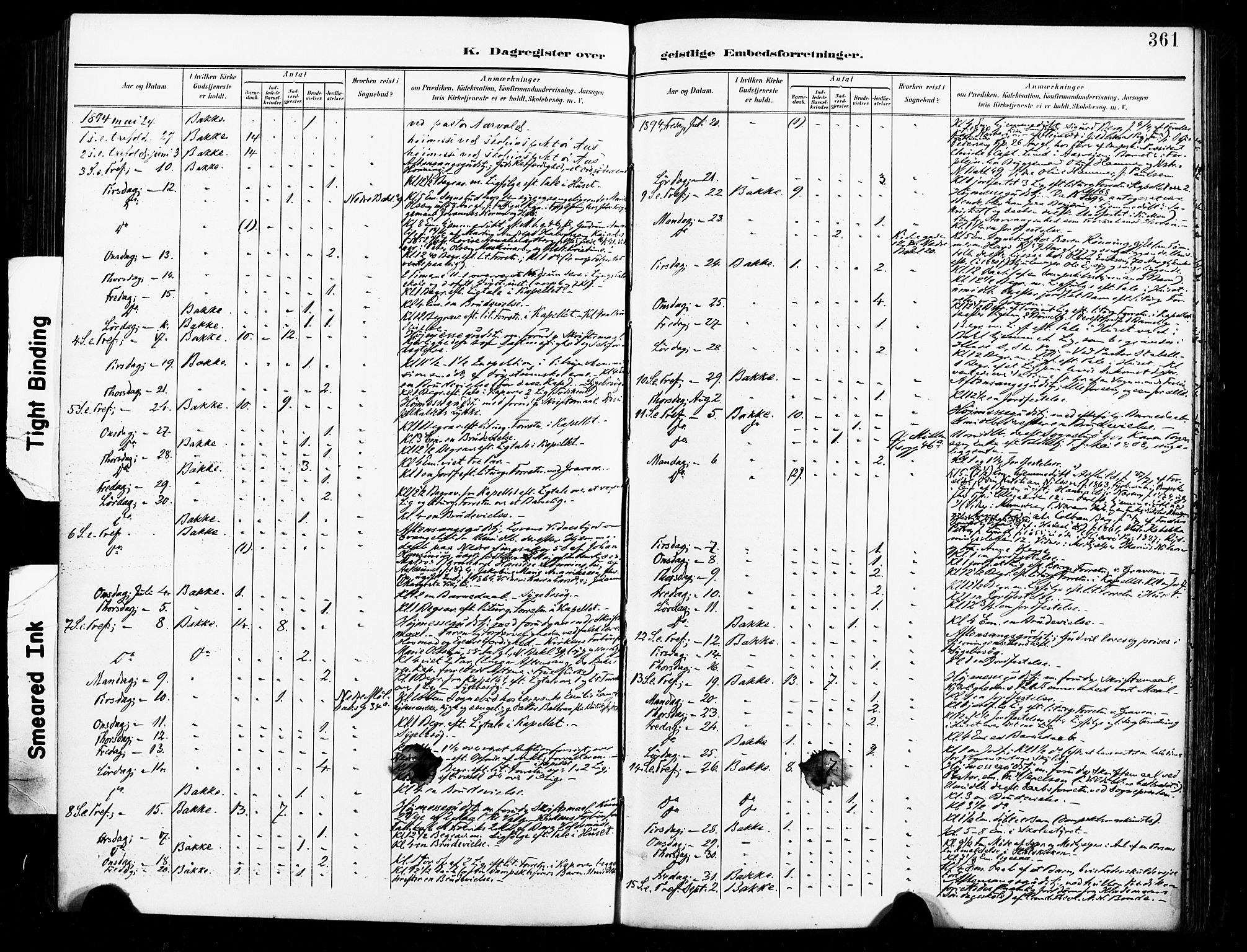 Ministerialprotokoller, klokkerbøker og fødselsregistre - Sør-Trøndelag, SAT/A-1456/604/L0198: Ministerialbok nr. 604A19, 1893-1900, s. 361