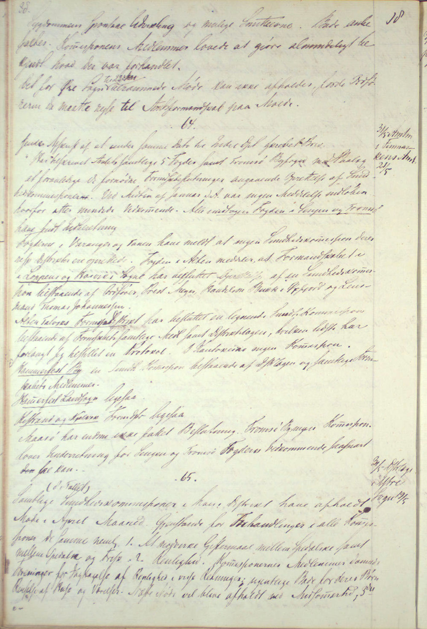 Lepraarkiver - Overlegen for den spedalske sykdom, AV/SAB-A-61001/B.c/L0001: Journal, 1854-1859, s. 38