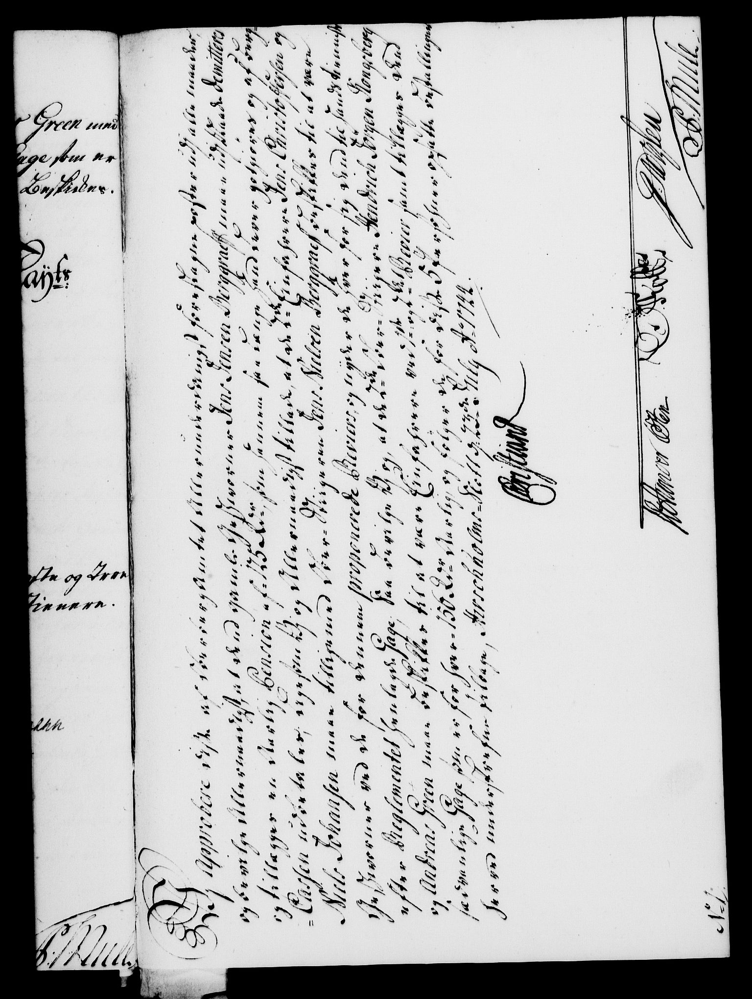 Rentekammeret, Kammerkanselliet, AV/RA-EA-3111/G/Gf/Gfa/L0027: Norsk relasjons- og resolusjonsprotokoll (merket RK 52.27), 1744, s. 504