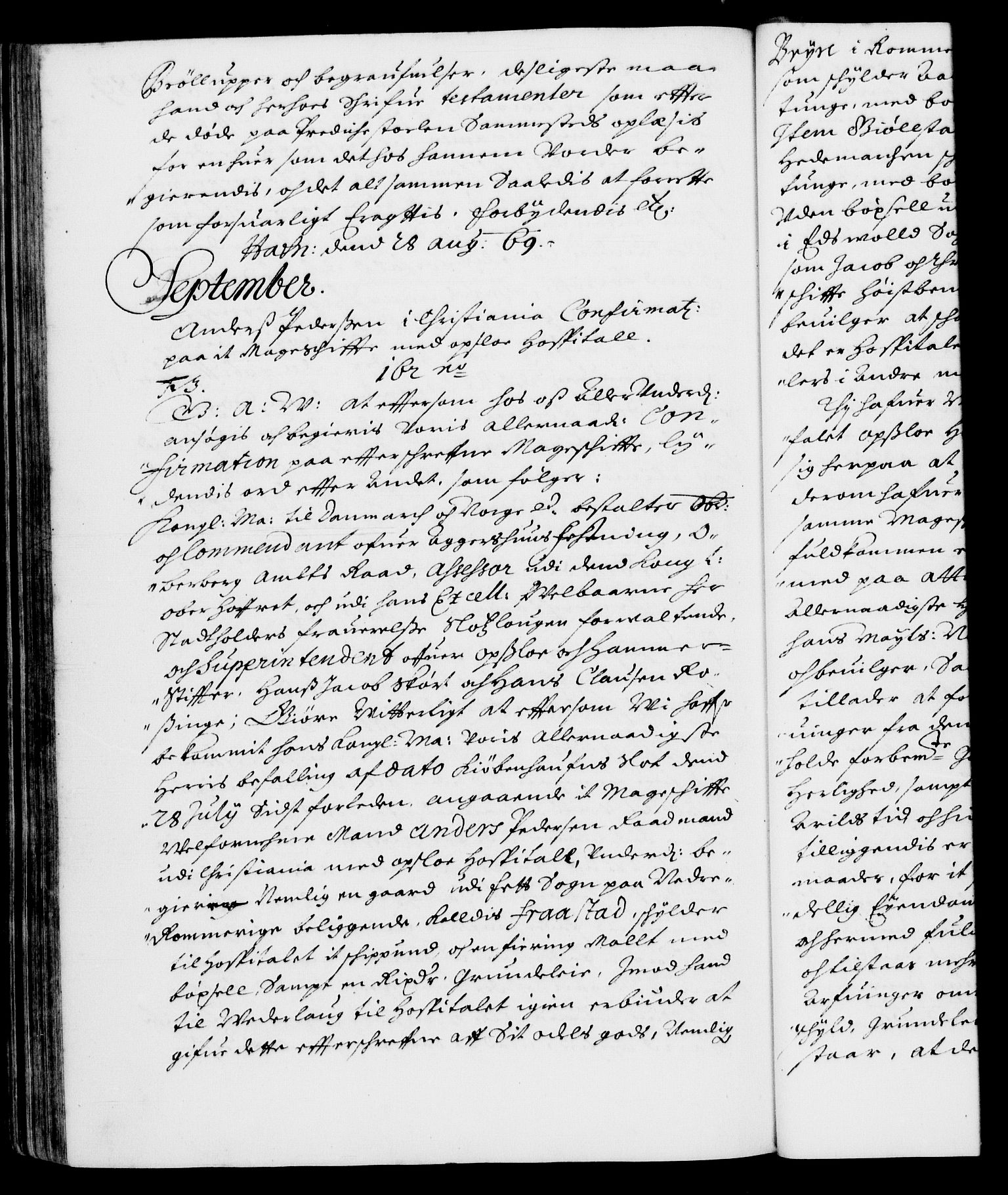 Danske Kanselli 1572-1799, RA/EA-3023/F/Fc/Fca/Fcaa/L0010: Norske registre (mikrofilm), 1660-1670, s. 889b