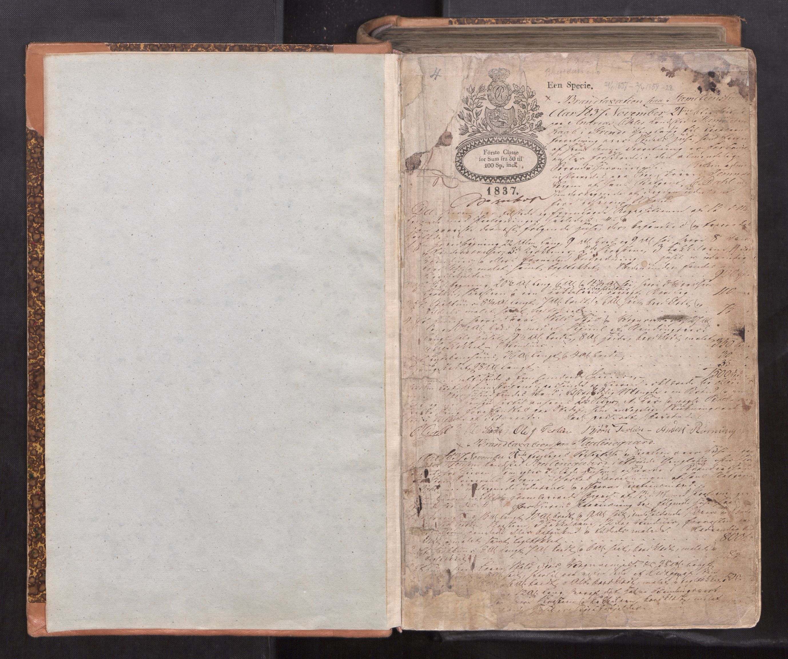 Strinda og Selbu sorenskriveri, AV/SAT-A-0015/1/1B/L0002: Ekstrarettsprot. 1b, 1837-1859, s. 1a