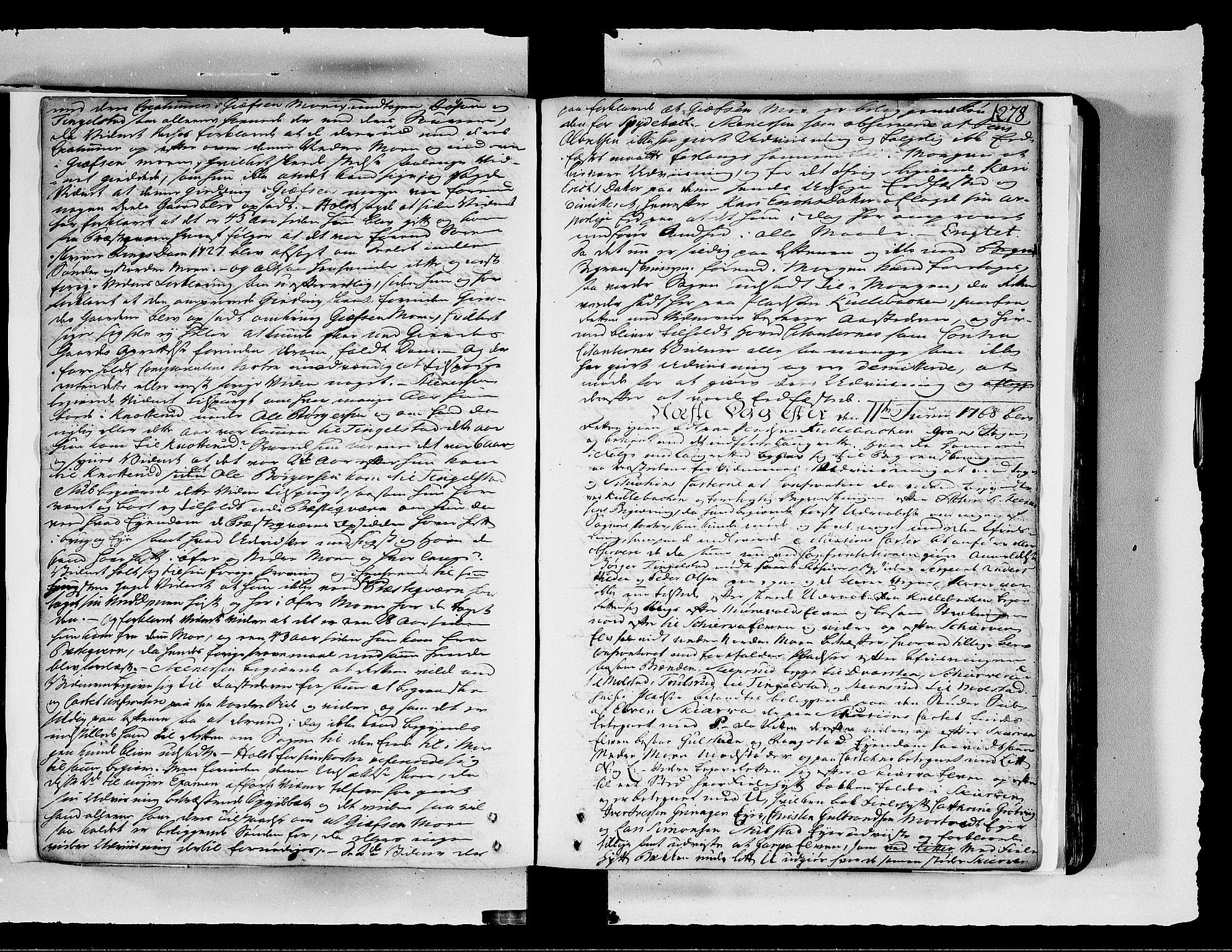 Hadeland, Land og Valdres sorenskriveri, SAH/TING-028/G/Gb/L0061: Tingbok, 1767-1768, s. 277b-278a