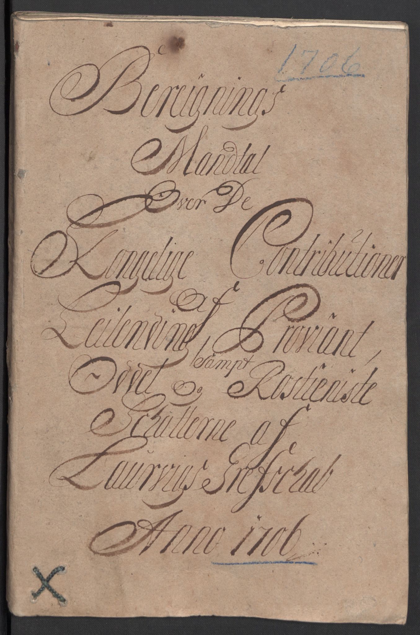 Rentekammeret inntil 1814, Reviderte regnskaper, Fogderegnskap, RA/EA-4092/R33/L1979: Fogderegnskap Larvik grevskap, 1706, s. 41