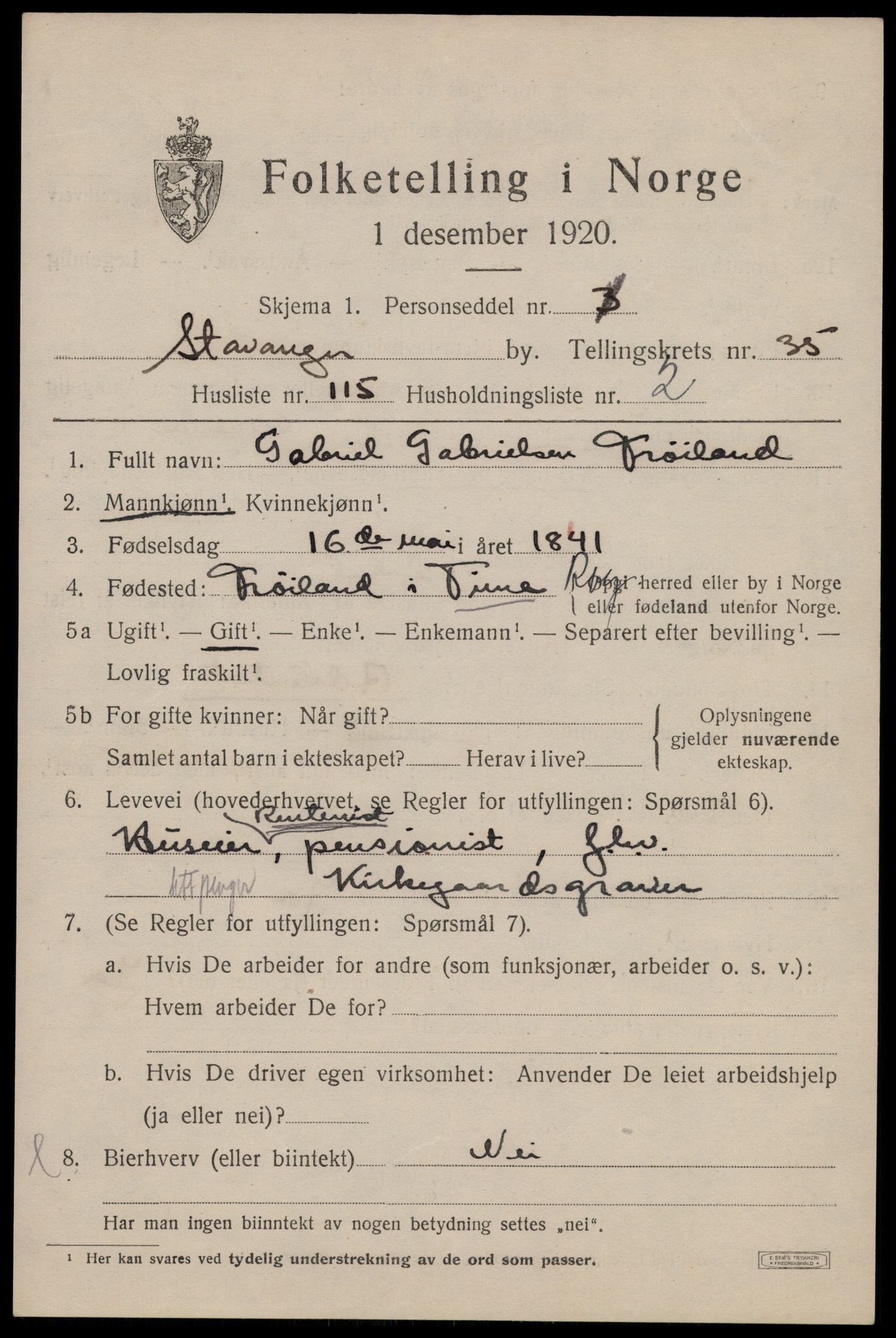 SAST, Folketelling 1920 for 1103 Stavanger kjøpstad, 1920, s. 95630