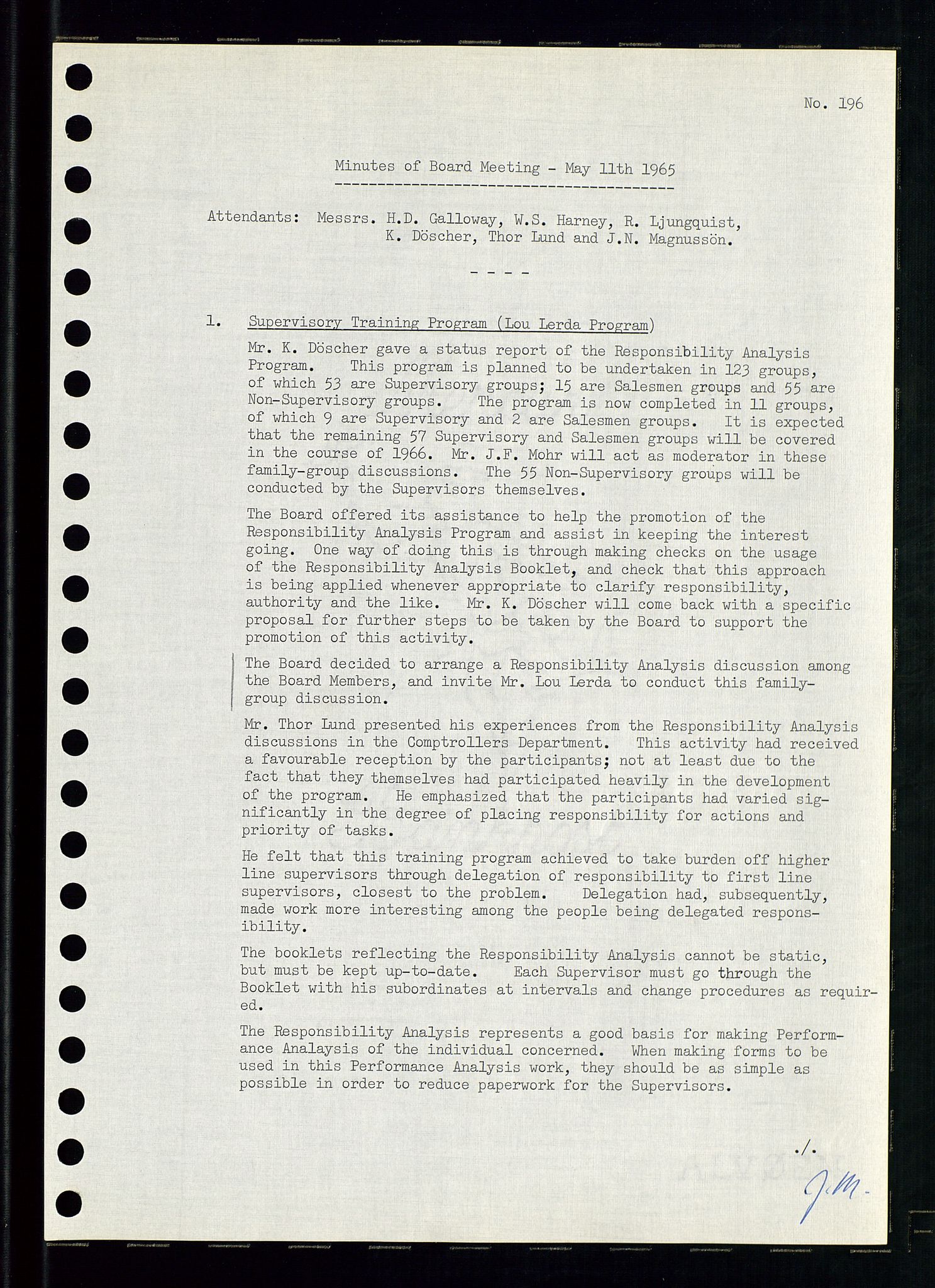 Pa 0982 - Esso Norge A/S, AV/SAST-A-100448/A/Aa/L0002/0001: Den administrerende direksjon Board minutes (styrereferater) / Den administrerende direksjon Board minutes (styrereferater), 1965, s. 112