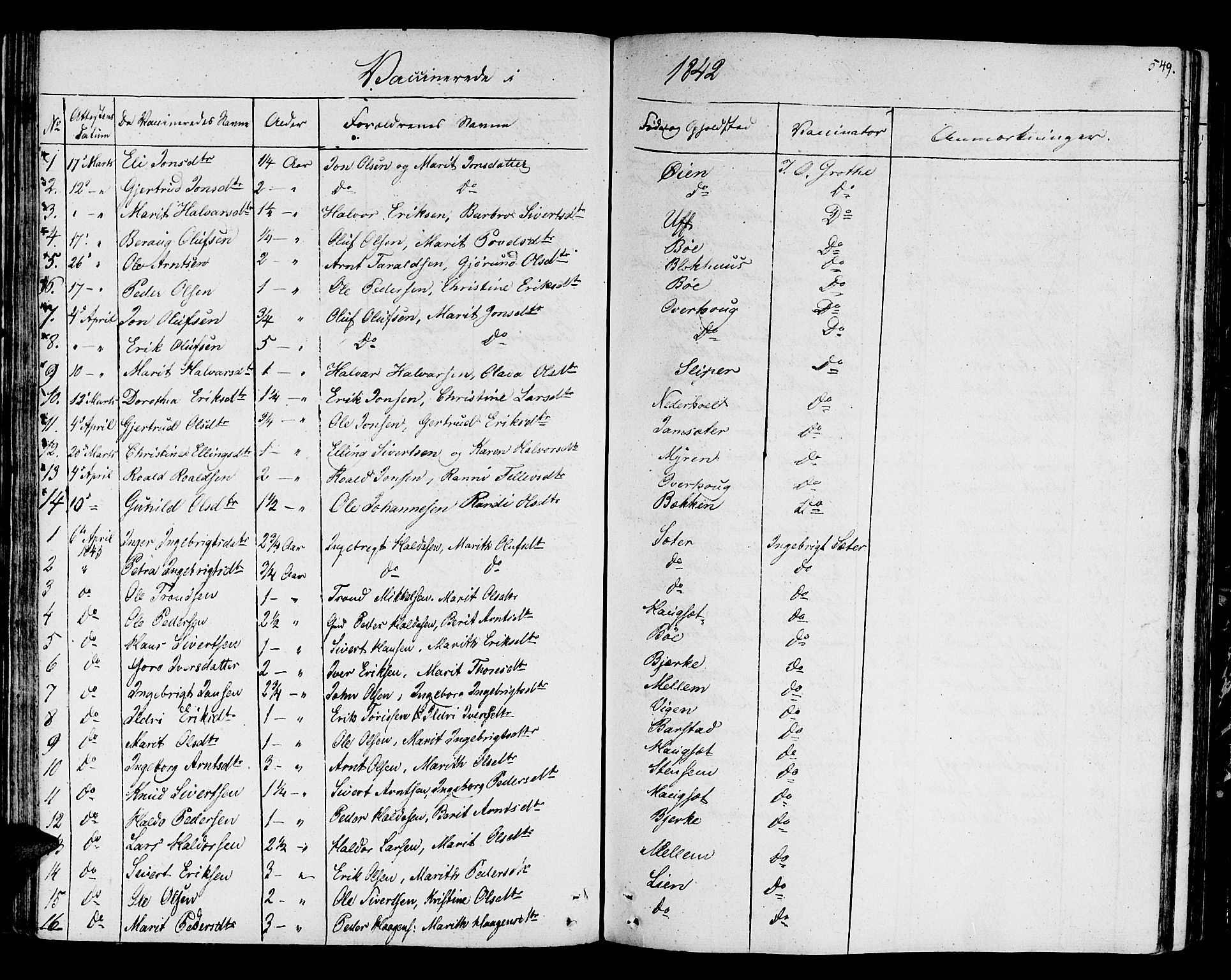 Ministerialprotokoller, klokkerbøker og fødselsregistre - Sør-Trøndelag, AV/SAT-A-1456/678/L0897: Ministerialbok nr. 678A06-07, 1821-1847, s. 549