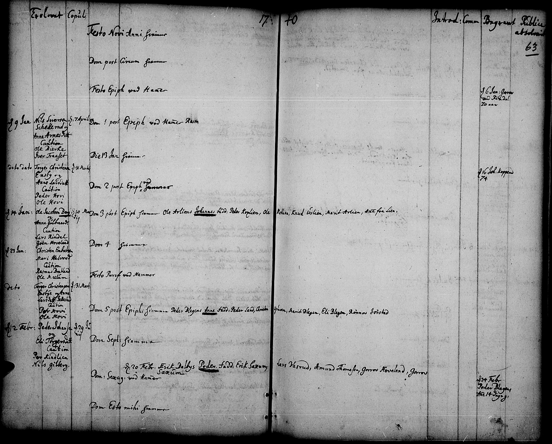 Fåberg prestekontor, AV/SAH-PREST-086/H/Ha/Haa/L0001: Ministerialbok nr. 1, 1727-1775, s. 63