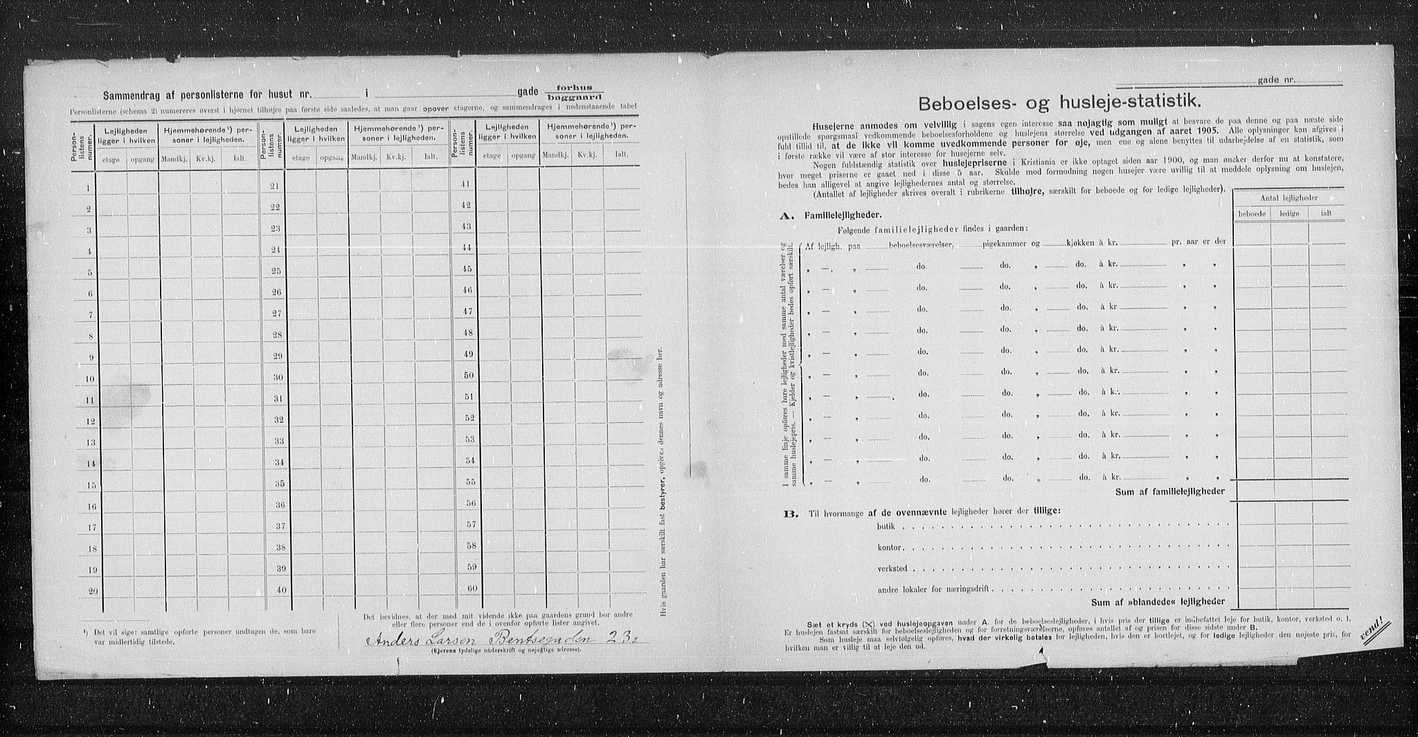 OBA, Kommunal folketelling 31.12.1905 for Kristiania kjøpstad, 1905, s. 1894