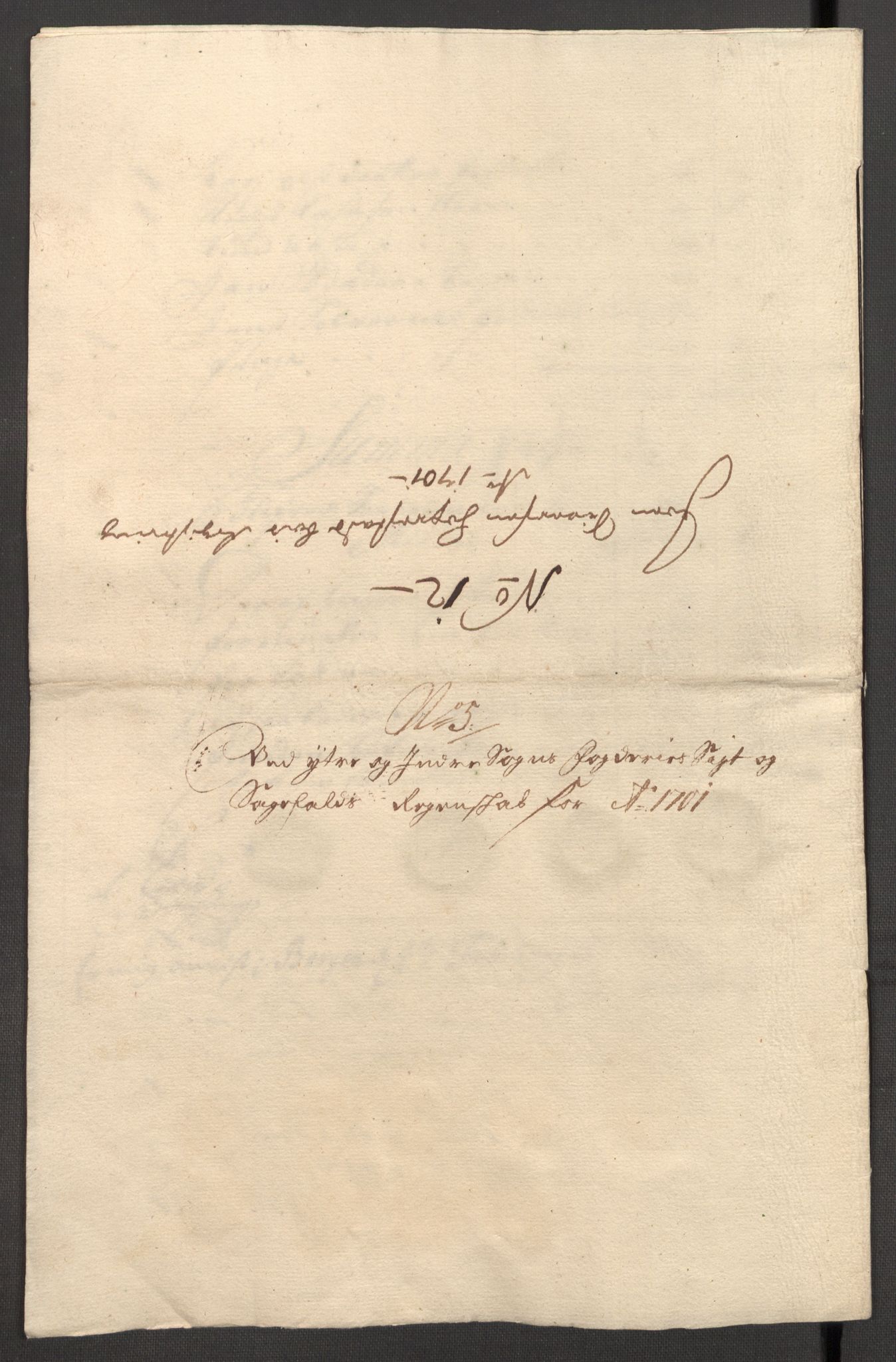 Rentekammeret inntil 1814, Reviderte regnskaper, Fogderegnskap, AV/RA-EA-4092/R52/L3311: Fogderegnskap Sogn, 1700-1701, s. 440