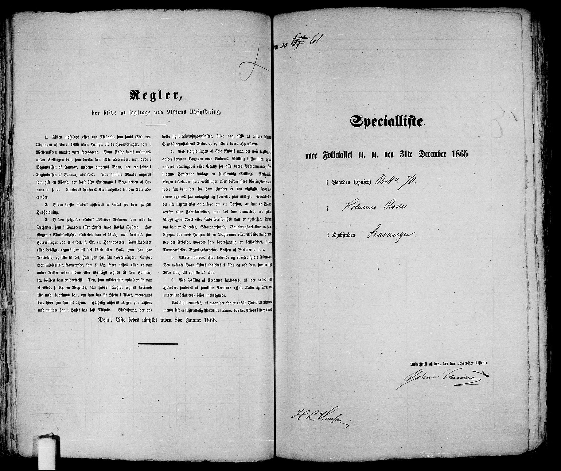 RA, Folketelling 1865 for 1103 Stavanger kjøpstad, 1865, s. 144