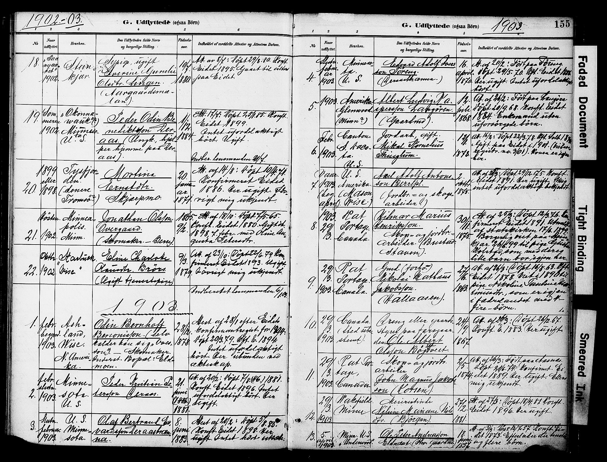 Ministerialprotokoller, klokkerbøker og fødselsregistre - Nord-Trøndelag, AV/SAT-A-1458/742/L0409: Ministerialbok nr. 742A02, 1891-1905, s. 155