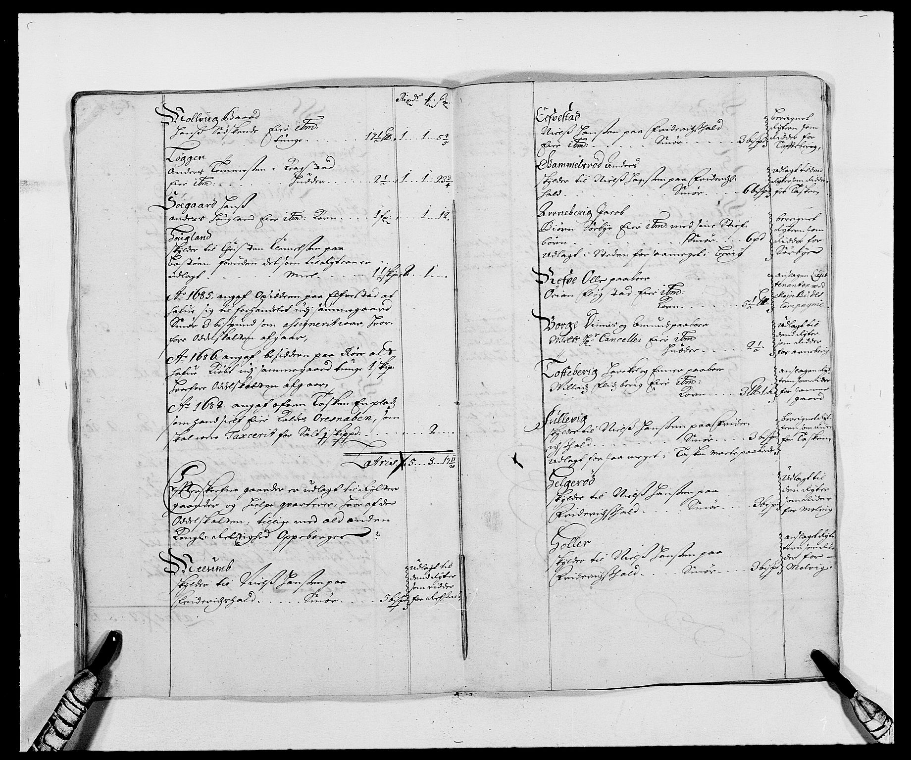 Rentekammeret inntil 1814, Reviderte regnskaper, Fogderegnskap, AV/RA-EA-4092/R02/L0105: Fogderegnskap Moss og Verne kloster, 1685-1687, s. 227