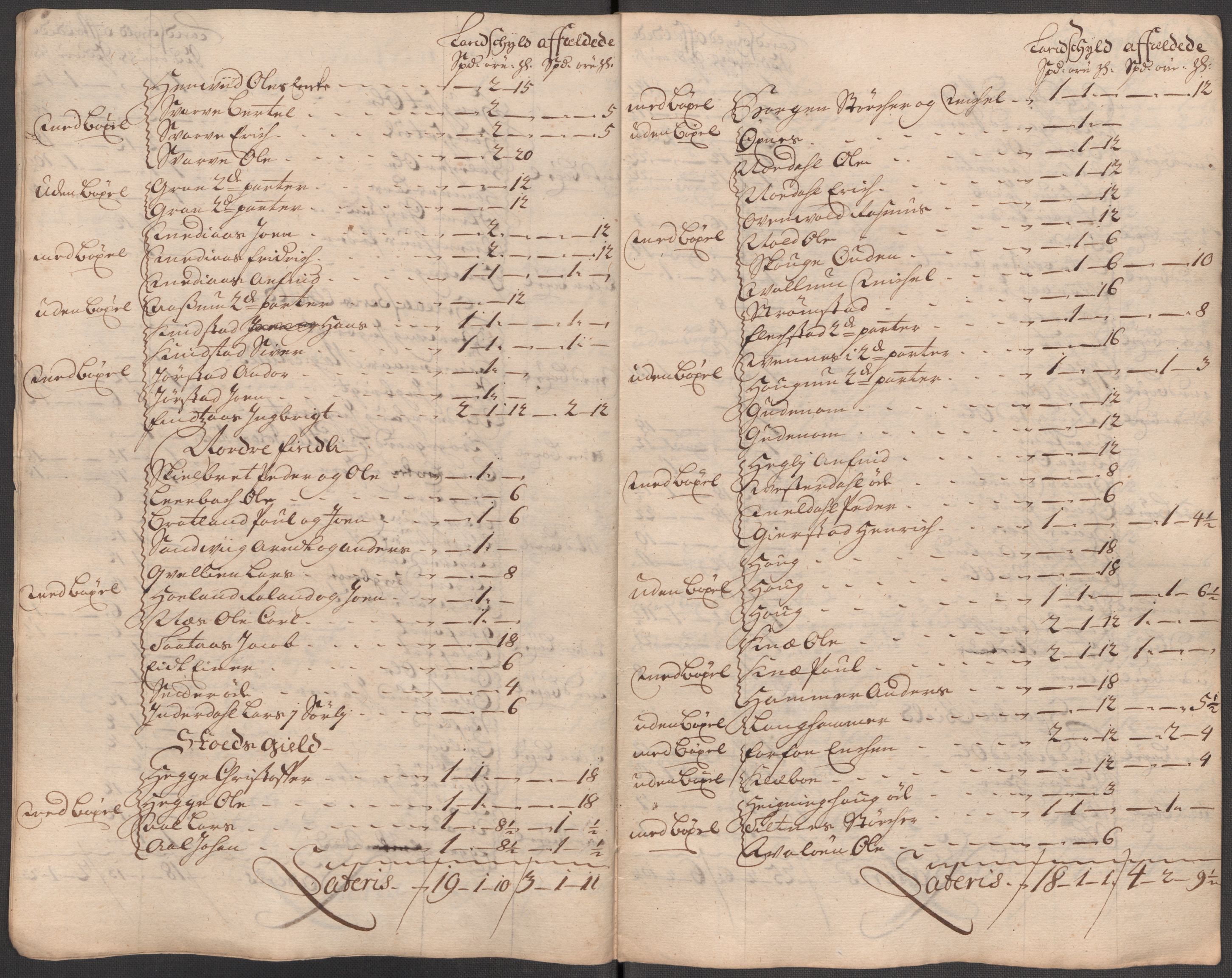 Rentekammeret inntil 1814, Reviderte regnskaper, Fogderegnskap, AV/RA-EA-4092/R63/L4323: Fogderegnskap Inderøy, 1715, s. 220