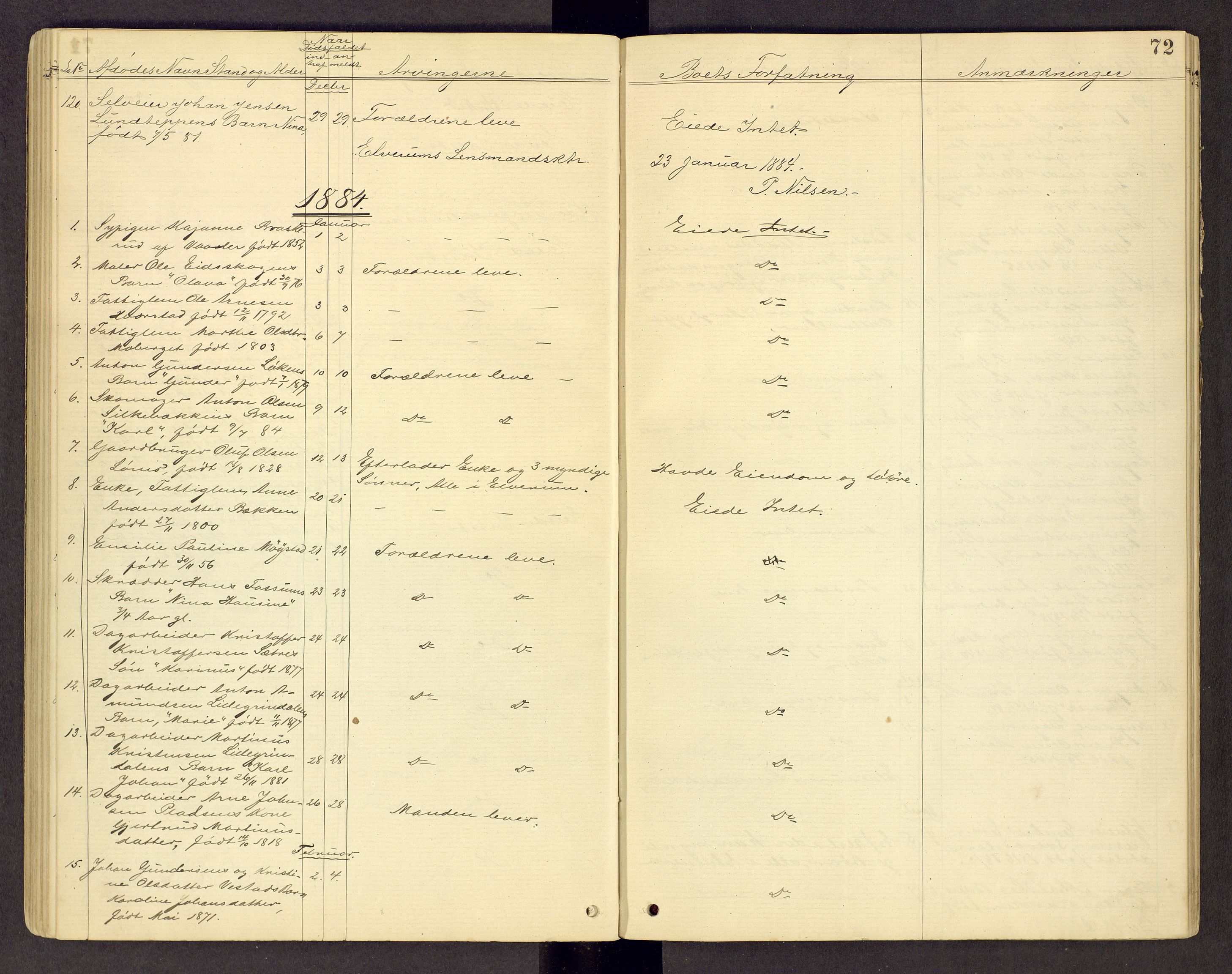 Sør-Østerdal sorenskriveri, SAH/TING-018/J/Jg/L0003: Dødsfallsjournal, 1874-1889, s. 72