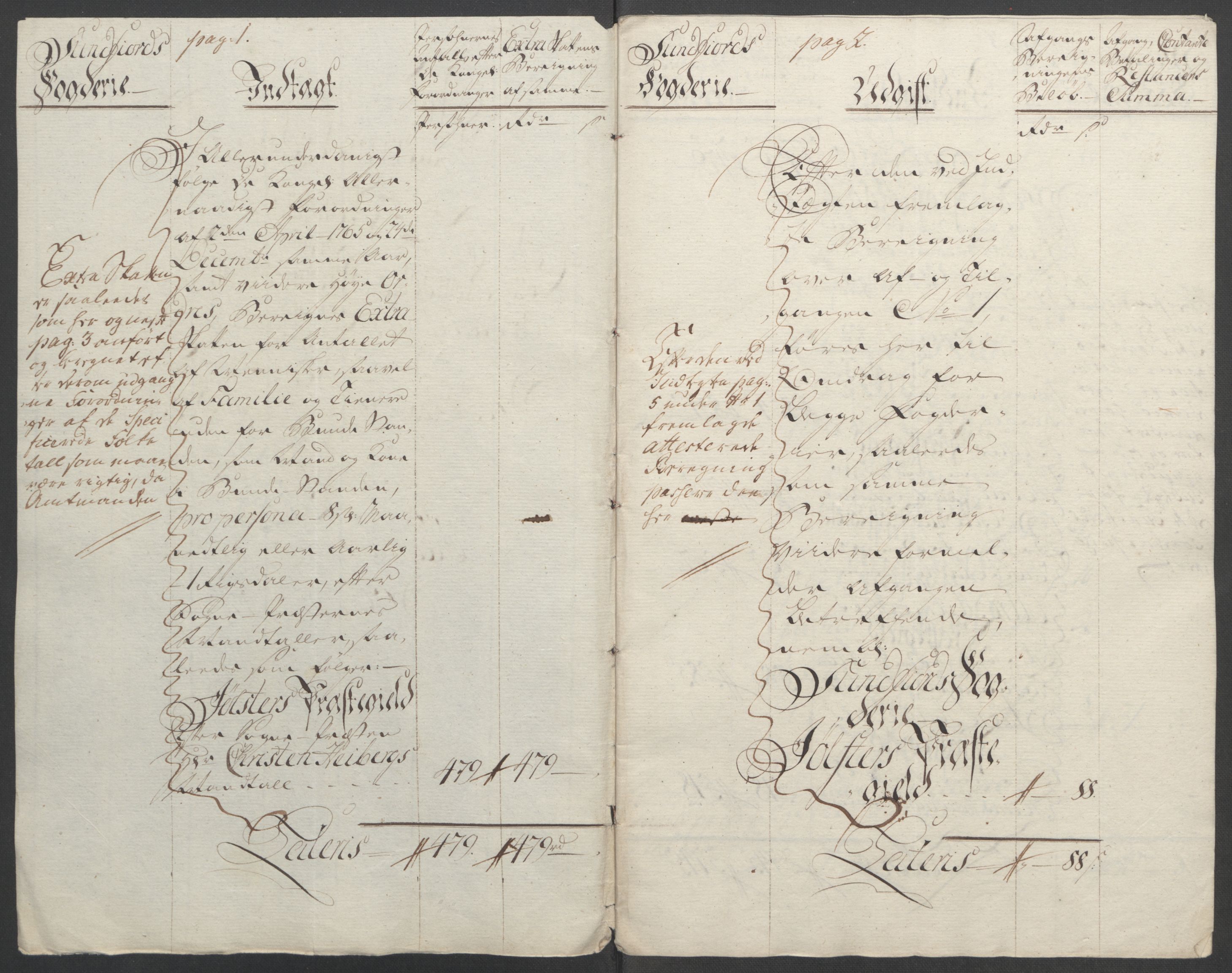 Rentekammeret inntil 1814, Reviderte regnskaper, Fogderegnskap, AV/RA-EA-4092/R53/L3550: Ekstraskatten Sunn- og Nordfjord, 1762-1771, s. 292