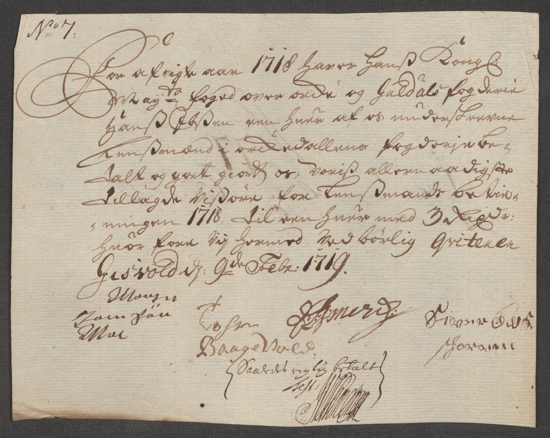 Rentekammeret inntil 1814, Reviderte regnskaper, Fogderegnskap, AV/RA-EA-4092/R60/L3972: Fogderegnskap Orkdal og Gauldal, 1718, s. 165