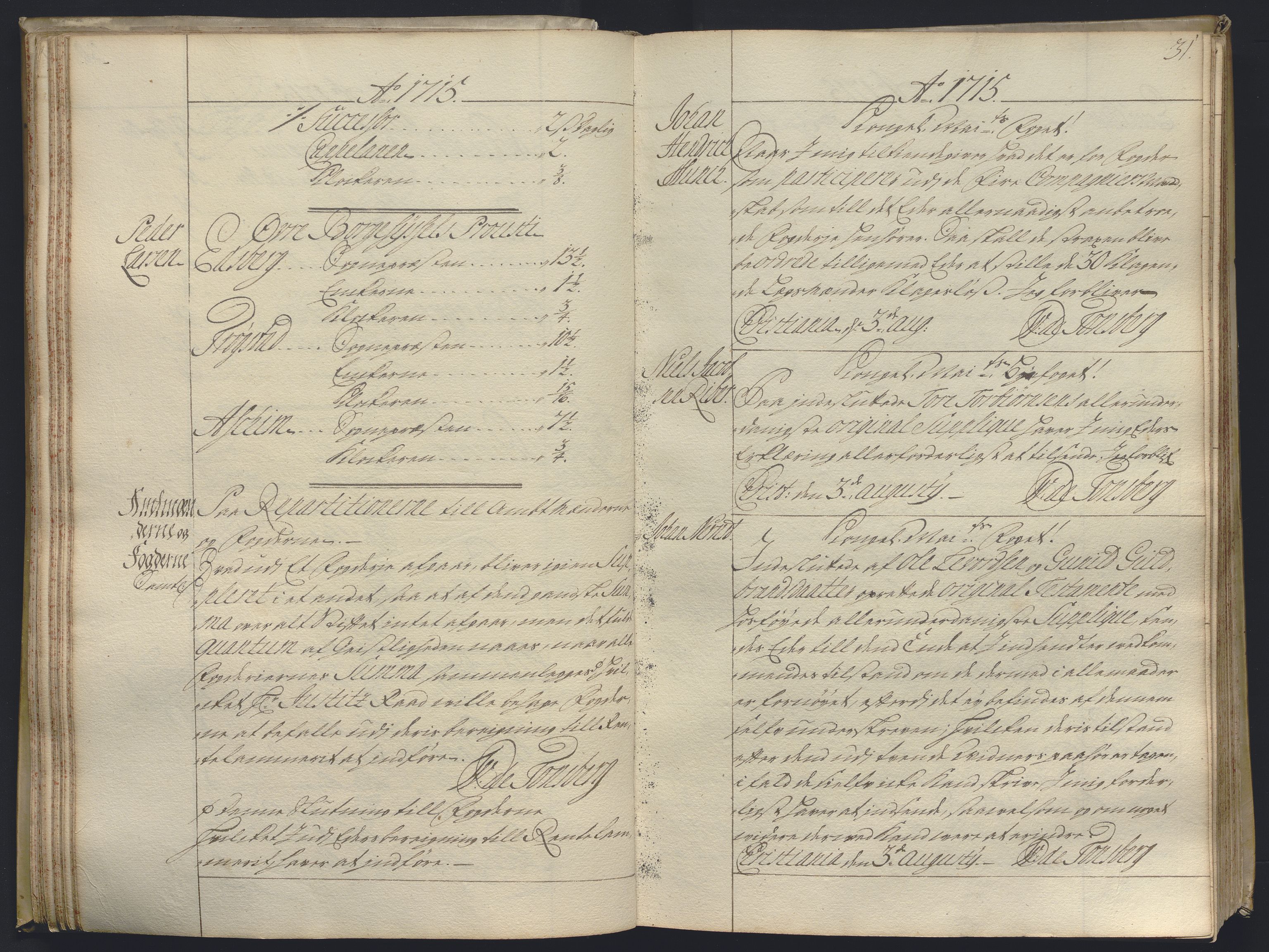 Kristiania stiftamt, AV/SAO-A-10386/B/Ba/L0004: Kopibok, 1715-1717, s. 30b-31a