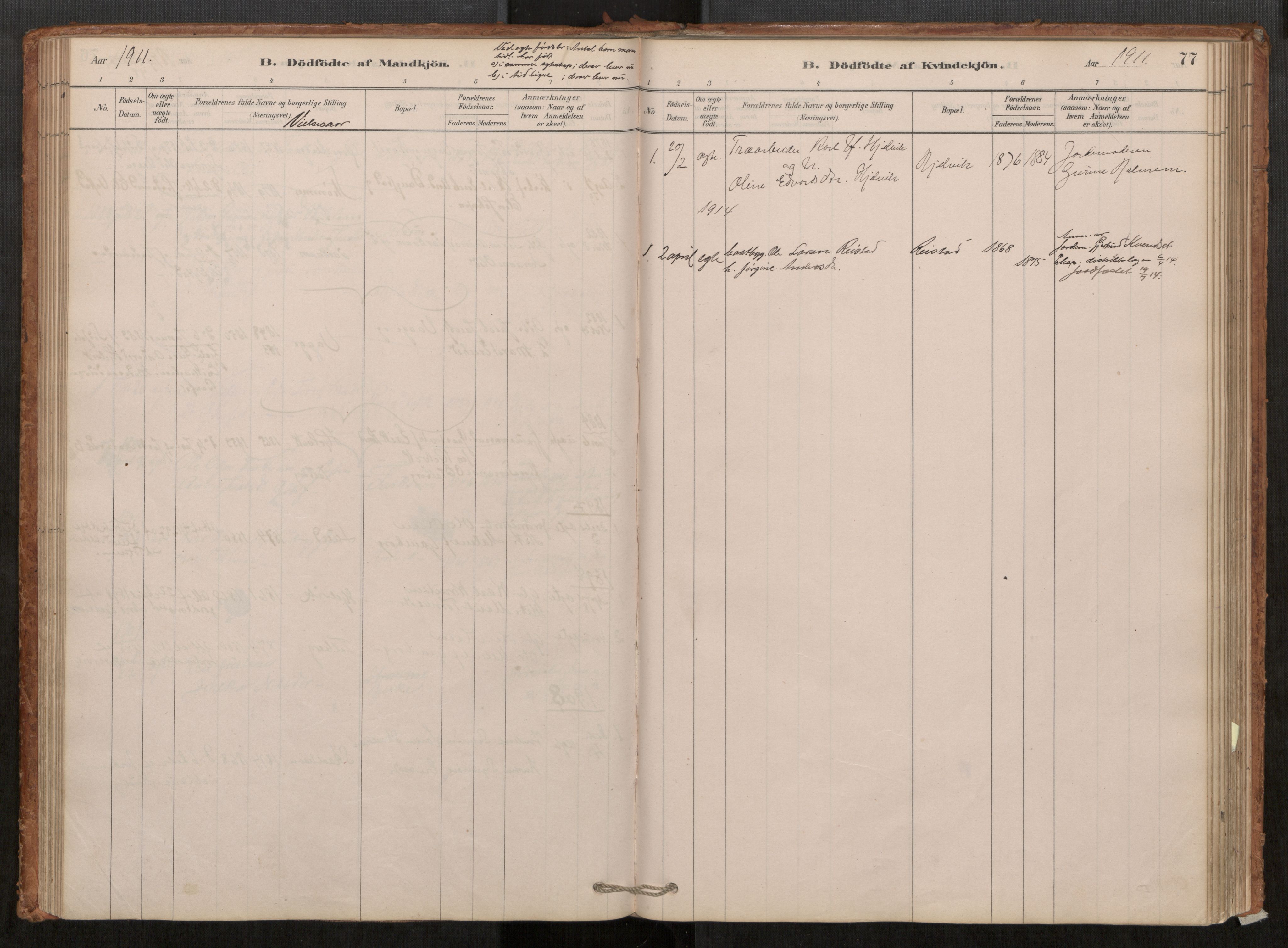 Ministerialprotokoller, klokkerbøker og fødselsregistre - Møre og Romsdal, SAT/A-1454/550/L0621: Ministerialbok nr. 550A01, 1878-1915, s. 77