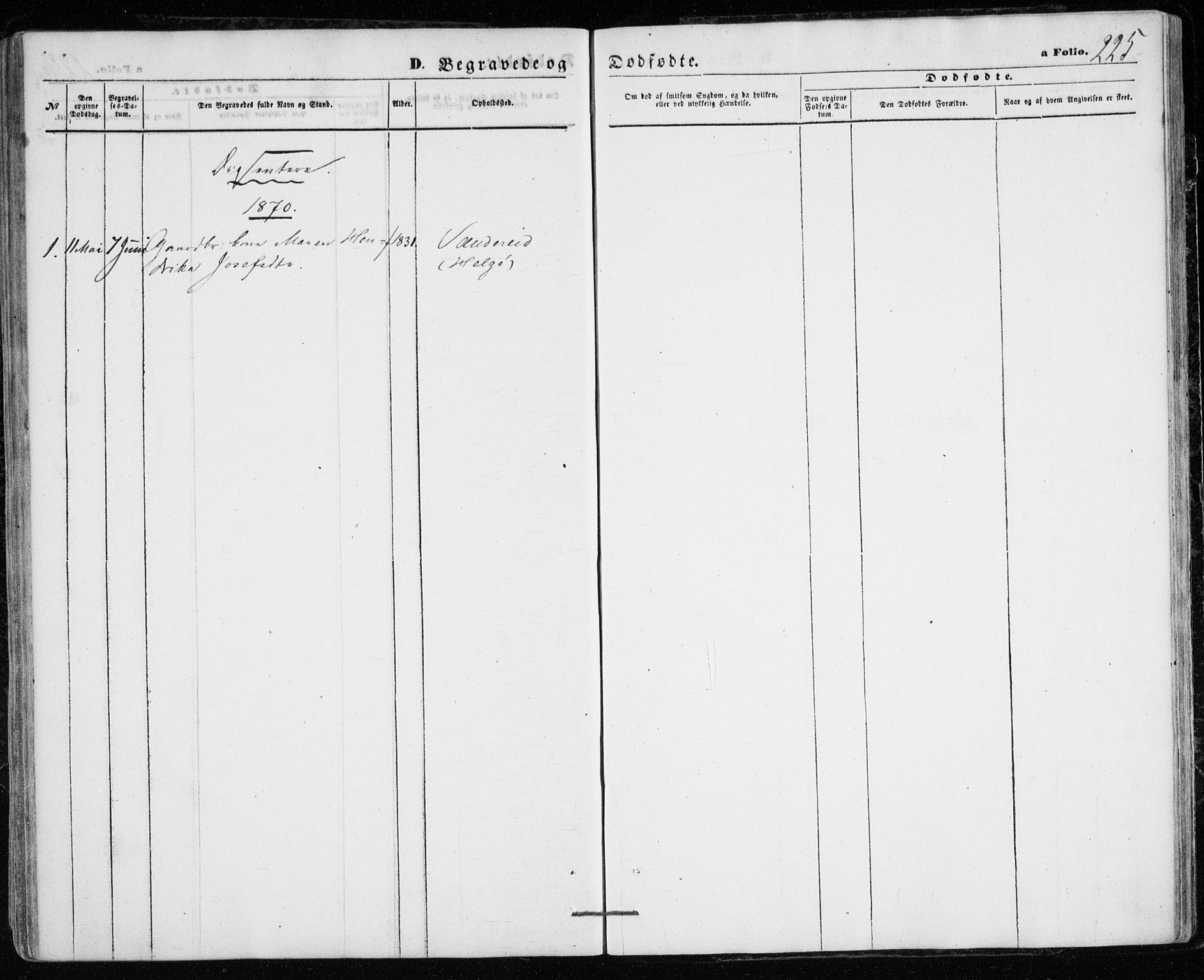 Karlsøy sokneprestembete, AV/SATØ-S-1299/H/Ha/Haa/L0004kirke: Ministerialbok nr. 4, 1861-1871, s. 225