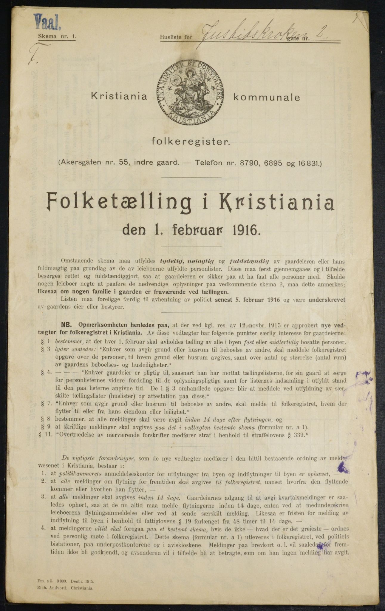 OBA, Kommunal folketelling 1.2.1916 for Kristiania, 1916, s. 48772