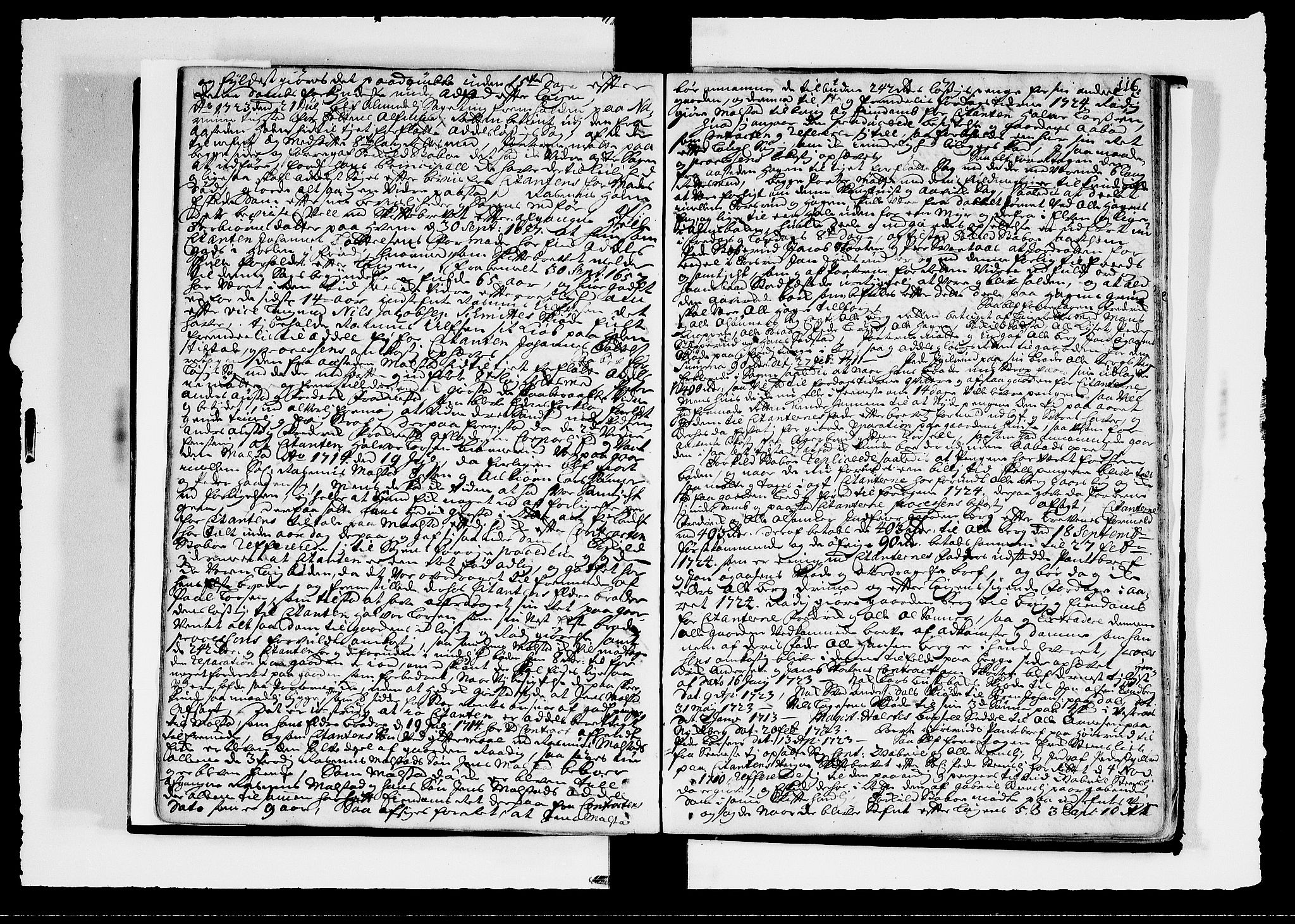 Toten tingrett, AV/SAH-TING-006/G/Gb/Gba/L0027: Tingbok, 1721-1724, s. 115b-116a