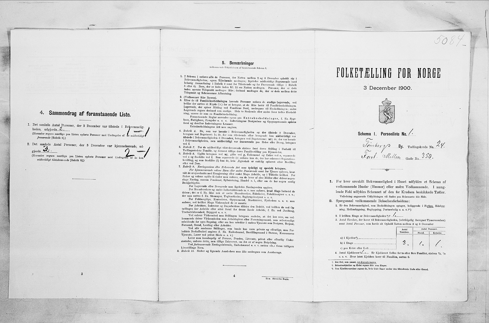 RA, Folketelling 1900 for 0705 Tønsberg kjøpstad, 1900, s. 3829