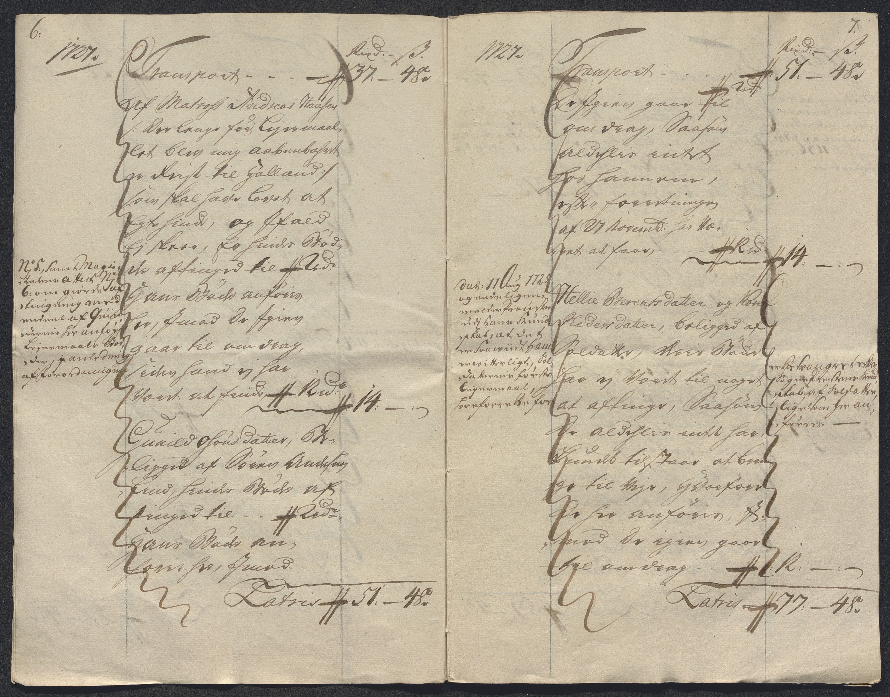 Rentekammeret inntil 1814, Reviderte regnskaper, Byregnskaper, AV/RA-EA-4066/R/Rm/L0286: [M19] Sikt og sakefall, 1719-1727, s. 607