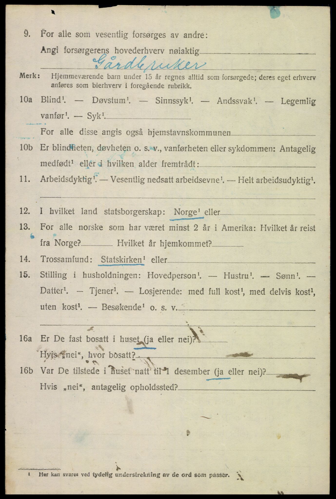 SAH, Folketelling 1920 for 0538 Nordre Land herred, 1920, s. 5451