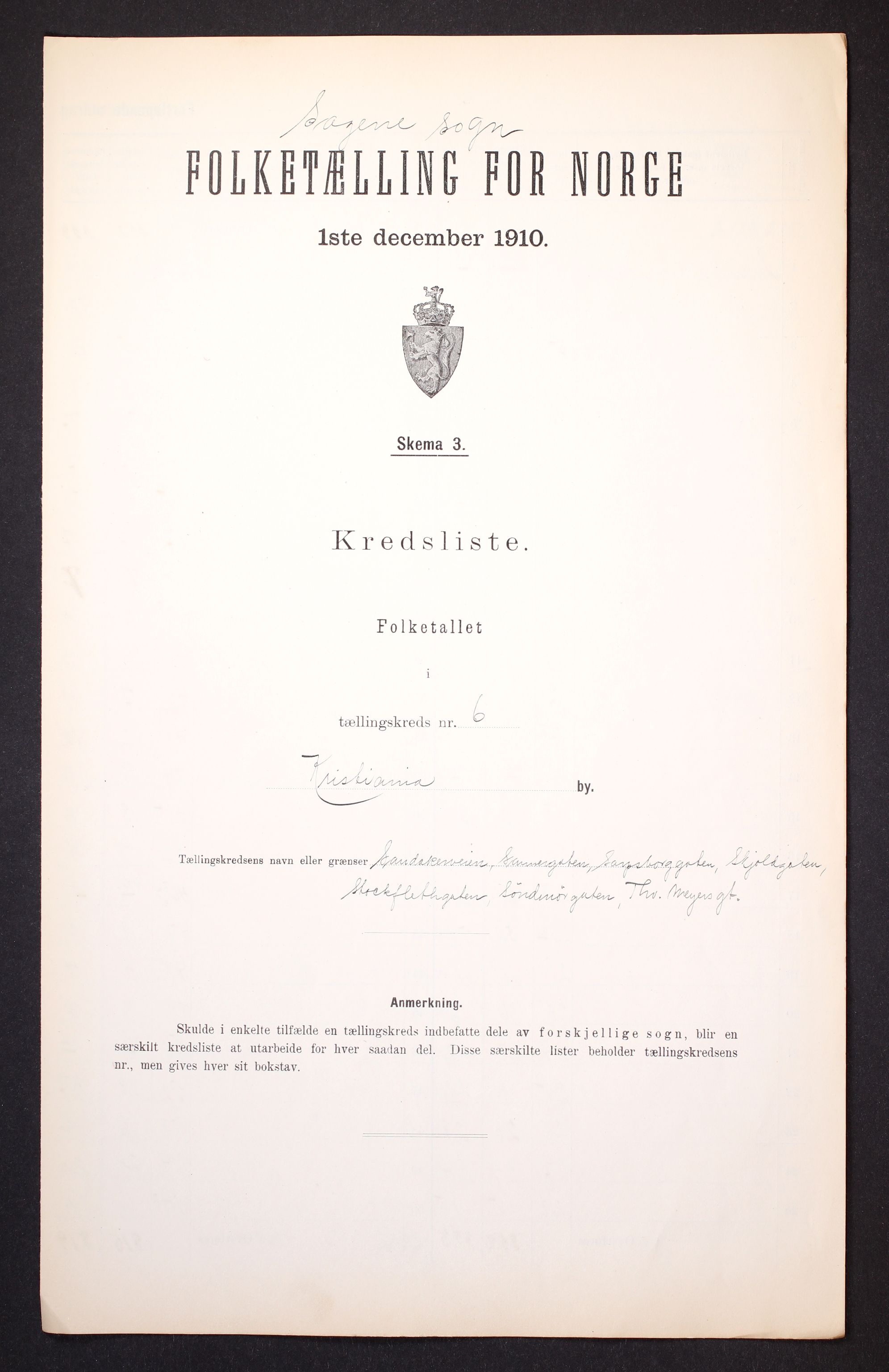 RA, Folketelling 1910 for 0301 Kristiania kjøpstad, 1910, s. 386