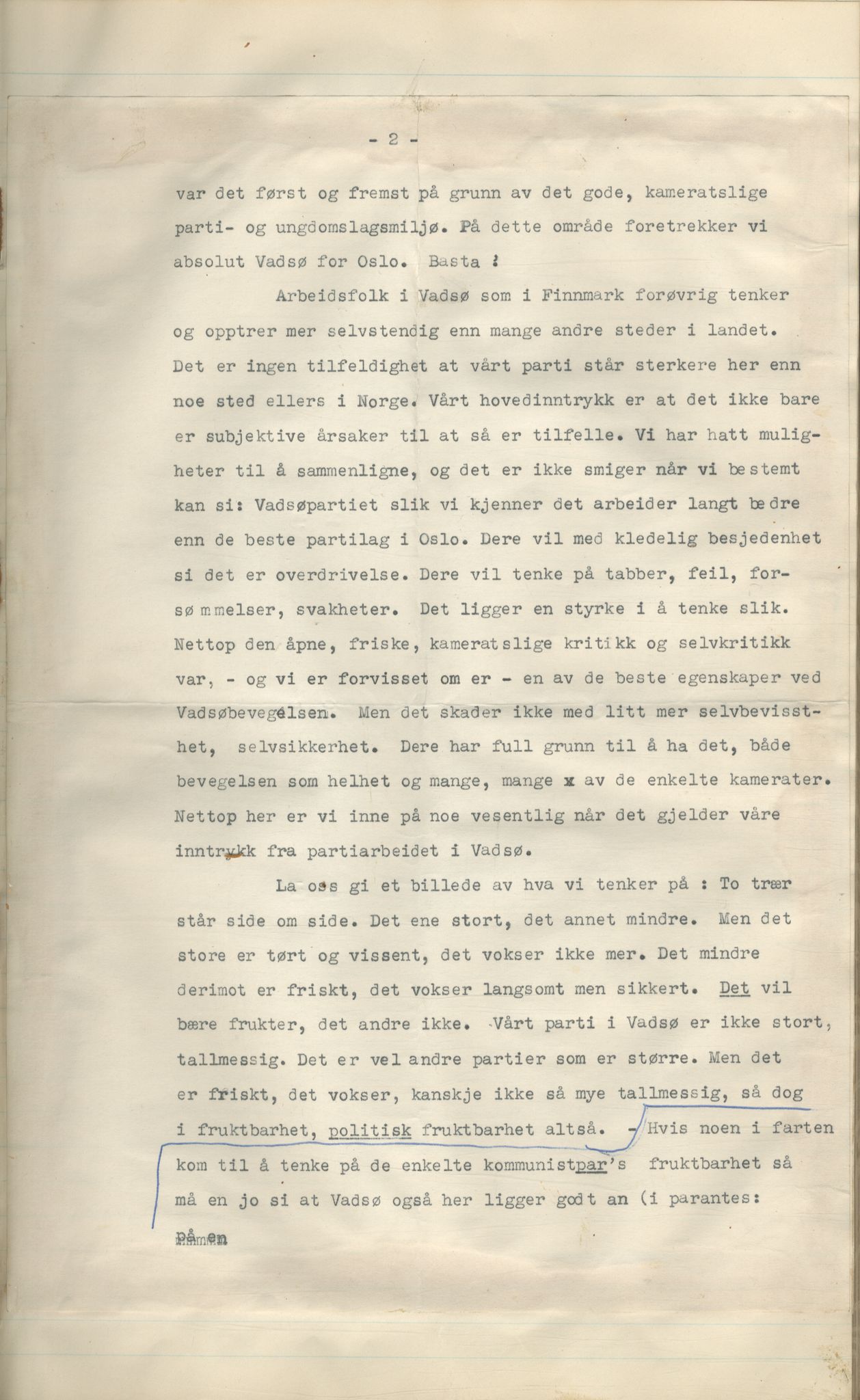 Vadsø kommunistiske parti, FMFB/A-1070/A/Ac/L0003: Protokoll for Gnisten, 1955-1964