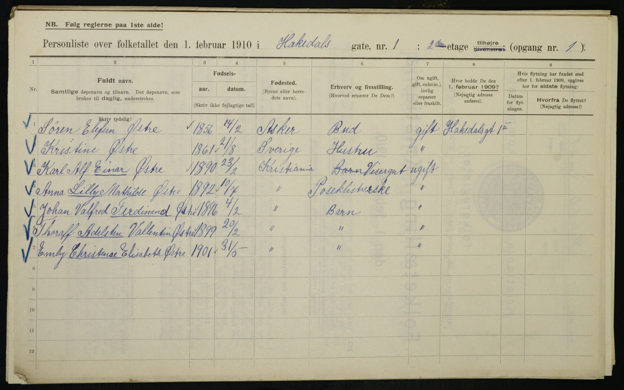 OBA, Kommunal folketelling 1.2.1910 for Kristiania, 1910, s. 31928